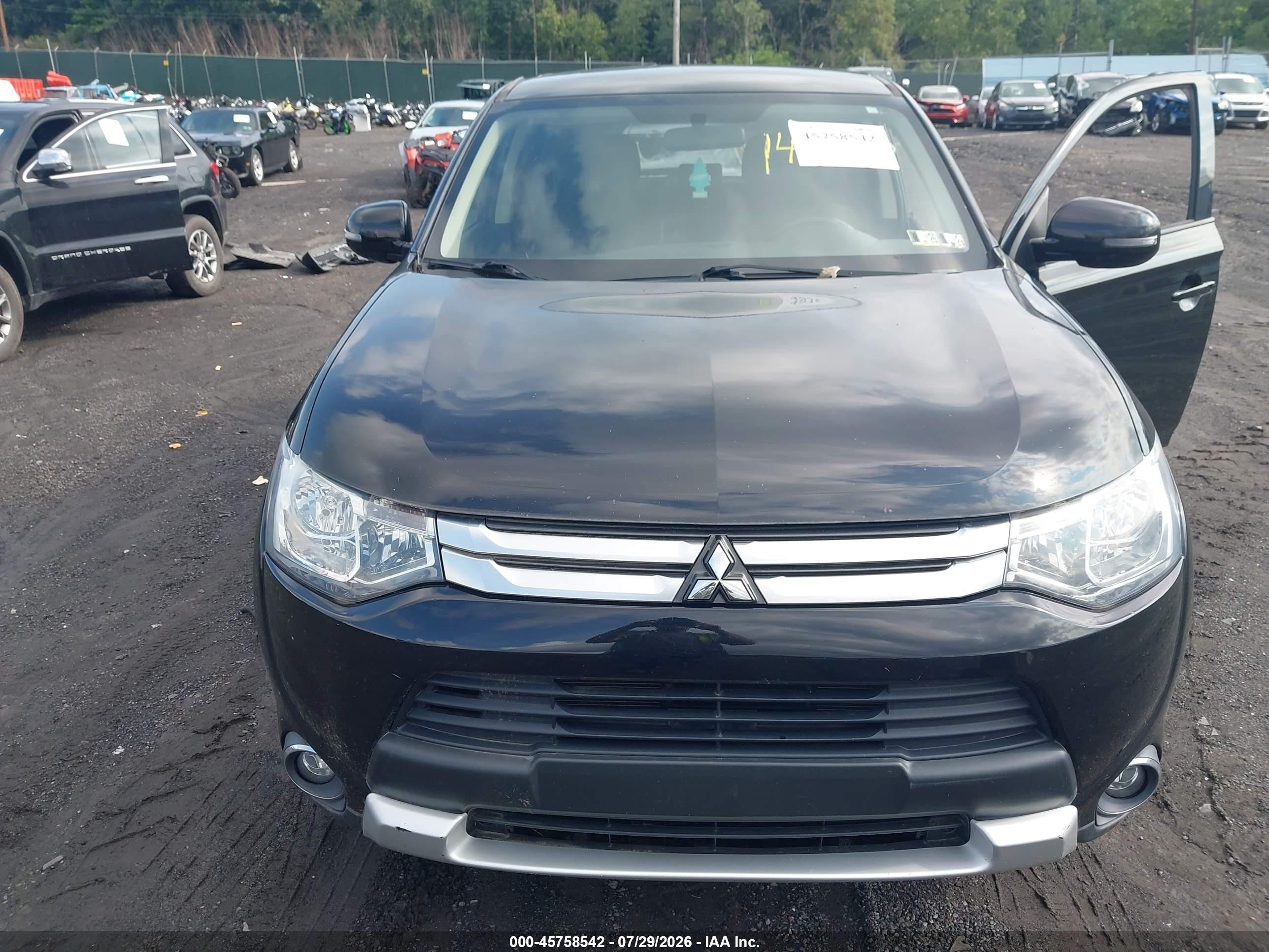 2015 Mitsubishi Outlander Se Black vin: JA4AZ3A37FZ012536