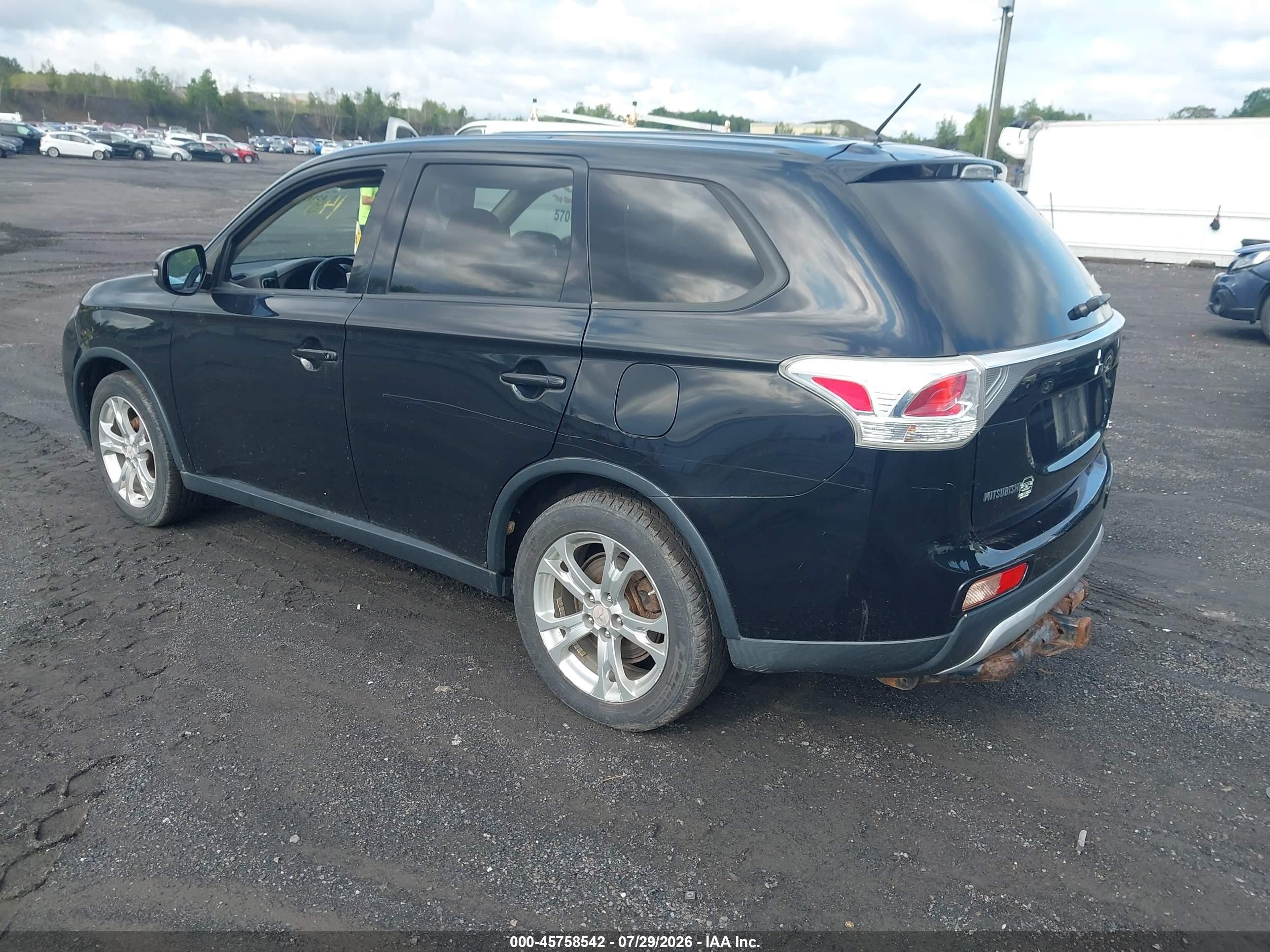 2015 Mitsubishi Outlander Se Black vin: JA4AZ3A37FZ012536