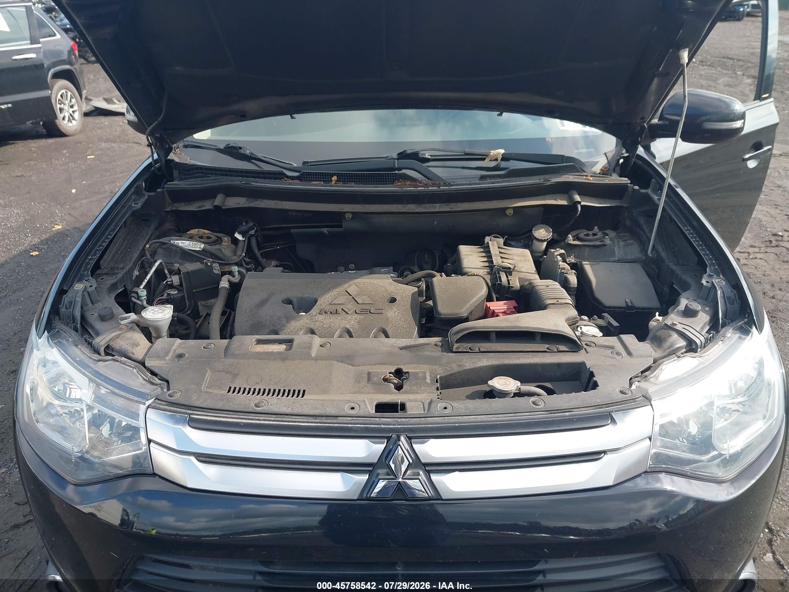 2015 Mitsubishi Outlander Se Black vin: JA4AZ3A37FZ012536