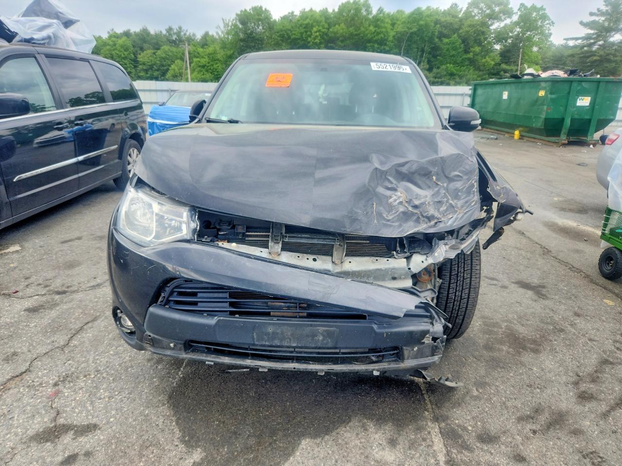 2015 Mitsubishi Outlander Se Черный vin: JA4AZ3A38FZ000749