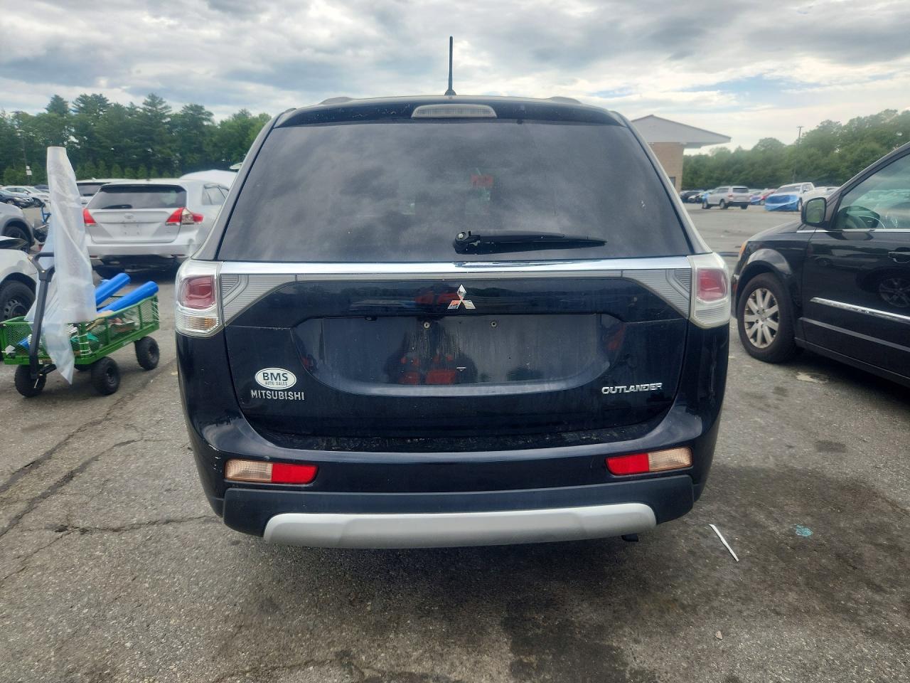 2015 Mitsubishi Outlander Se Черный vin: JA4AZ3A38FZ000749