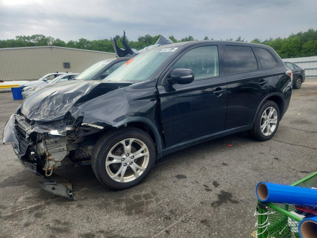 2015 Mitsubishi Outlander Se Черный vin: JA4AZ3A38FZ000749