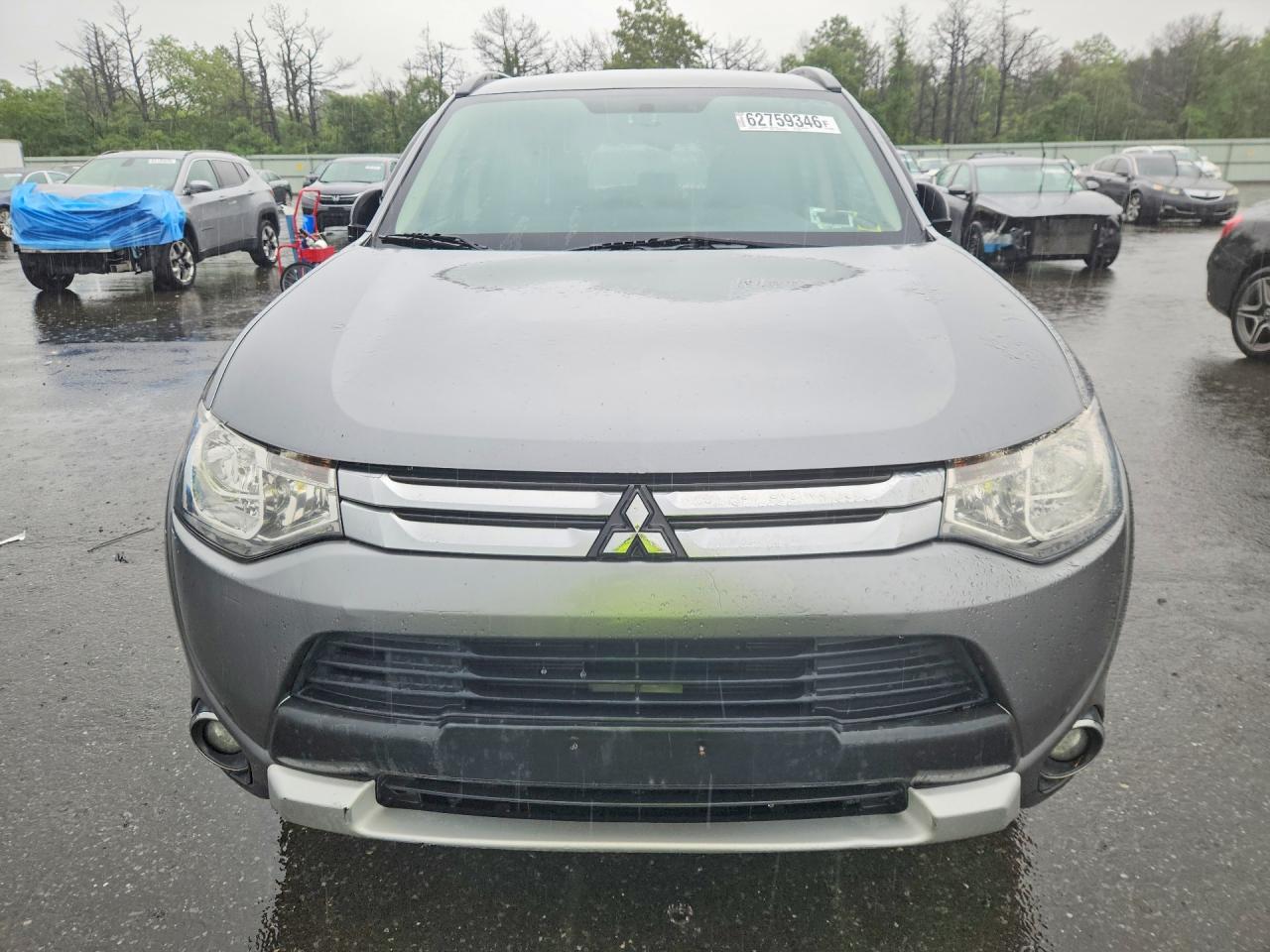 2015 Mitsubishi Outlander Se Gray vin: JA4AZ3A38FZ004445