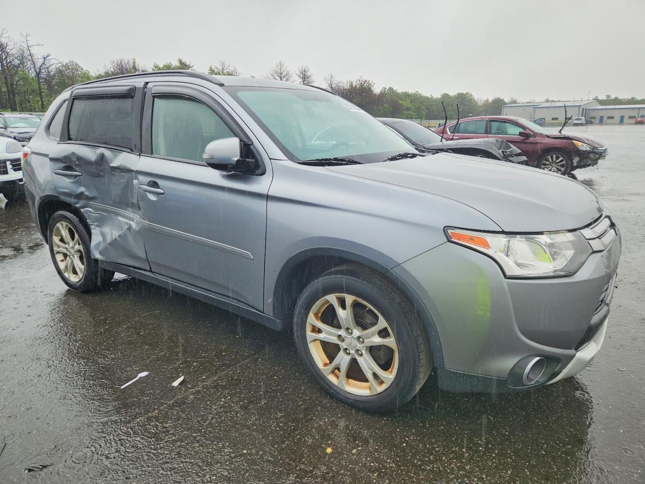 2015 Mitsubishi Outlander Se Gray vin: JA4AZ3A38FZ004445