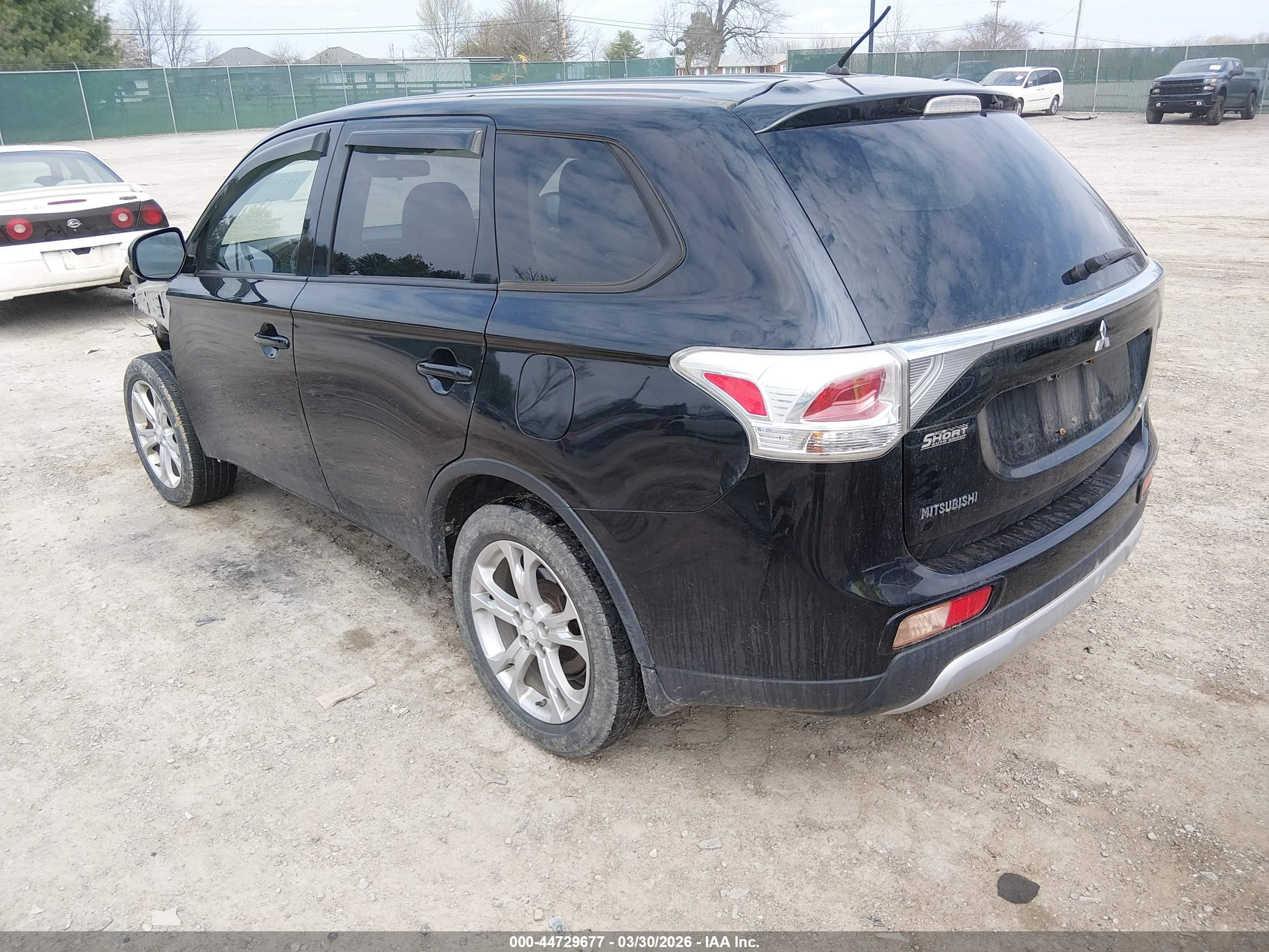 2015 Mitsubishi Outlander Se Black vin: JA4AZ3A38FZ010858