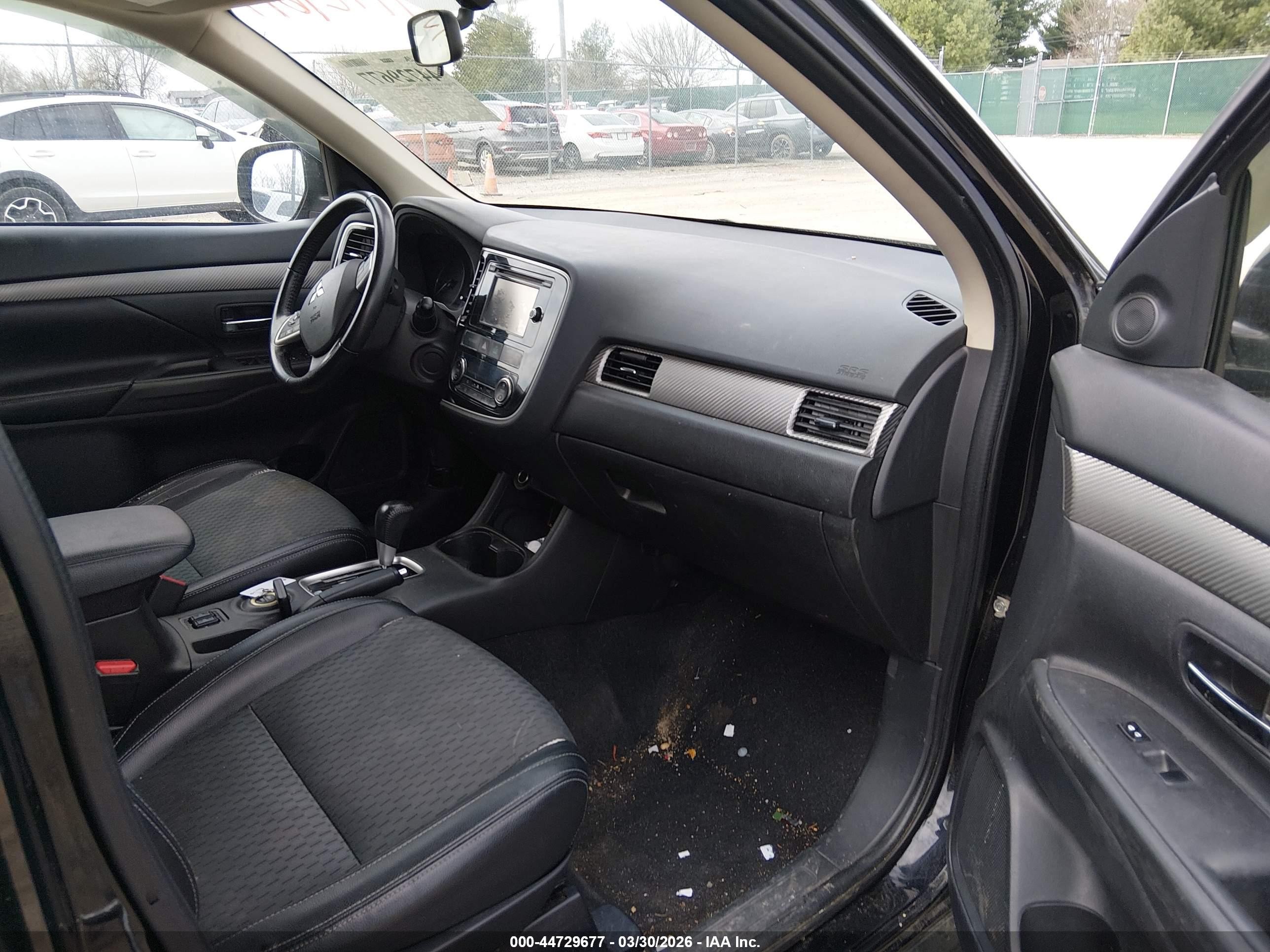 2015 Mitsubishi Outlander Se Black vin: JA4AZ3A38FZ010858