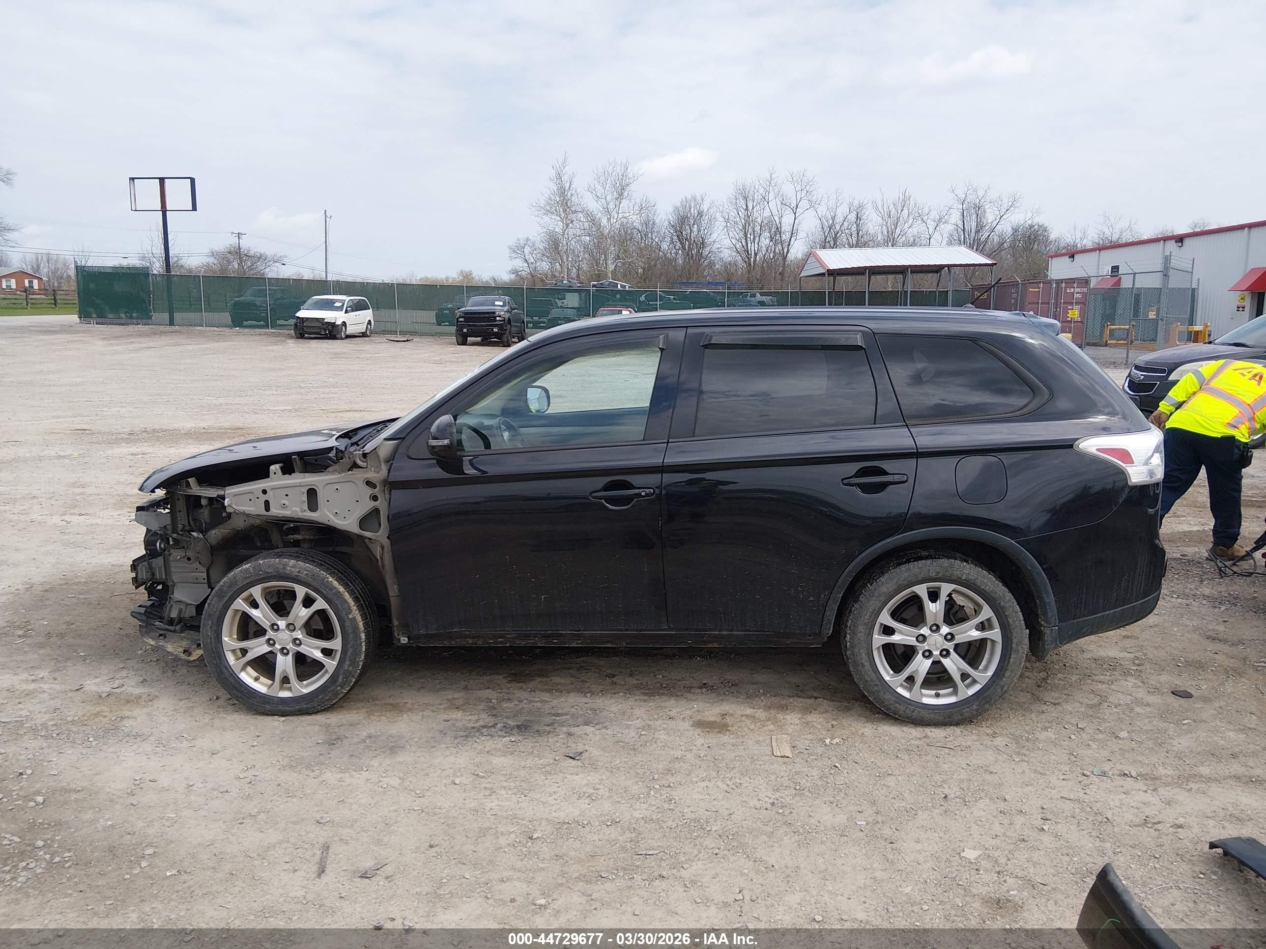 2015 Mitsubishi Outlander Se Black vin: JA4AZ3A38FZ010858