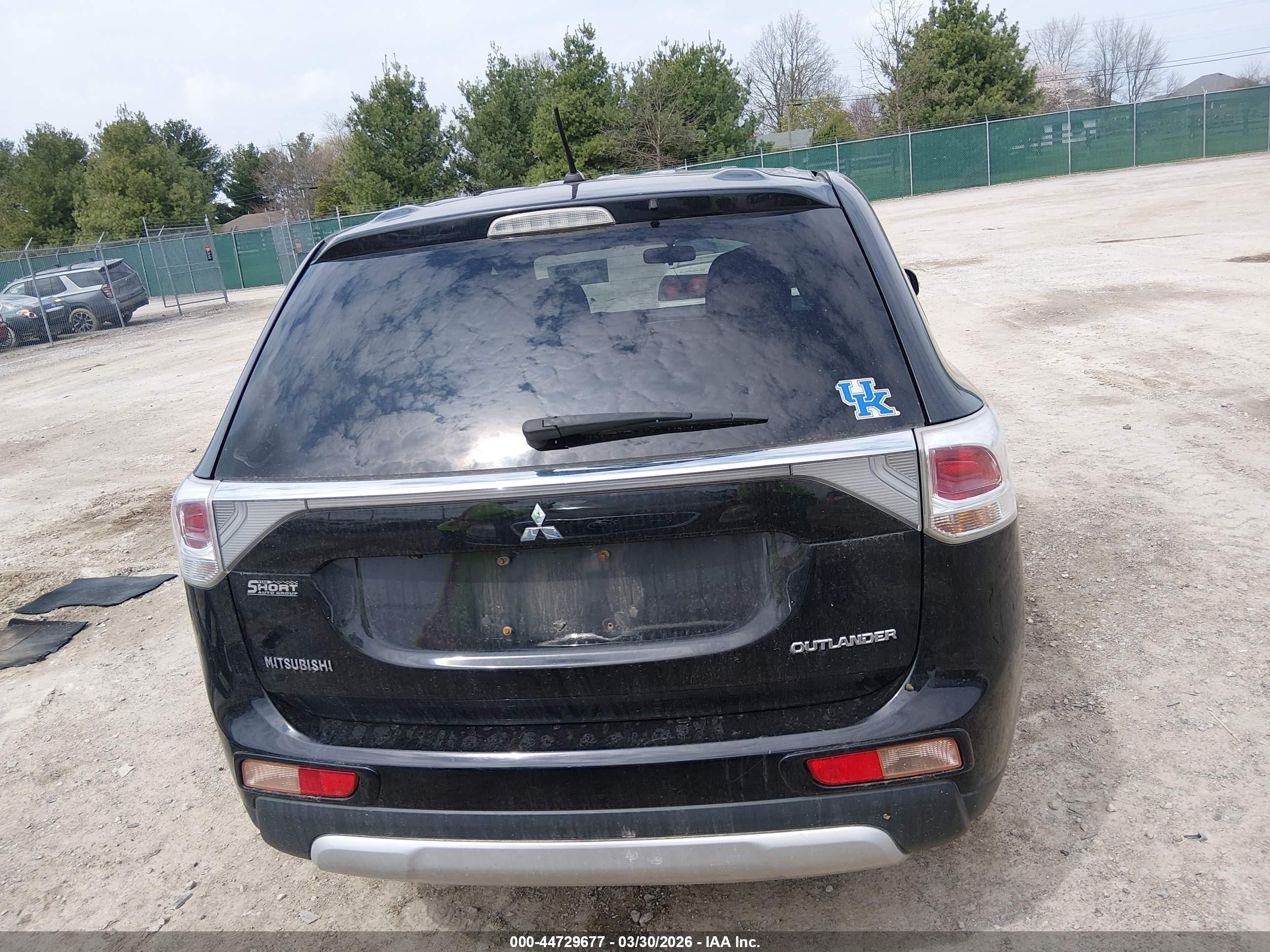 2015 Mitsubishi Outlander Se Black vin: JA4AZ3A38FZ010858