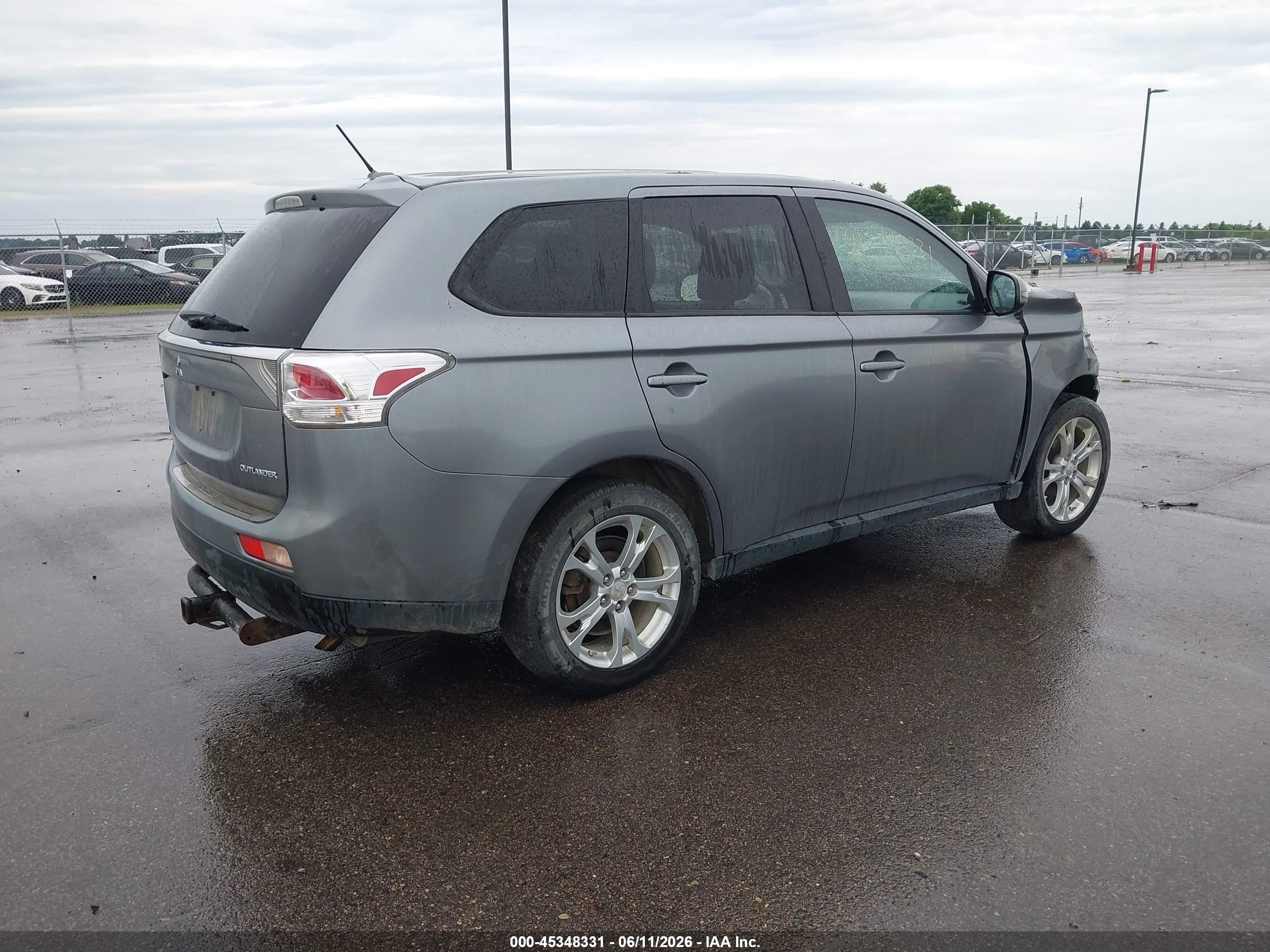 2014 Mitsubishi Outlander Se Blue vin: JA4AZ3A39EZ005330