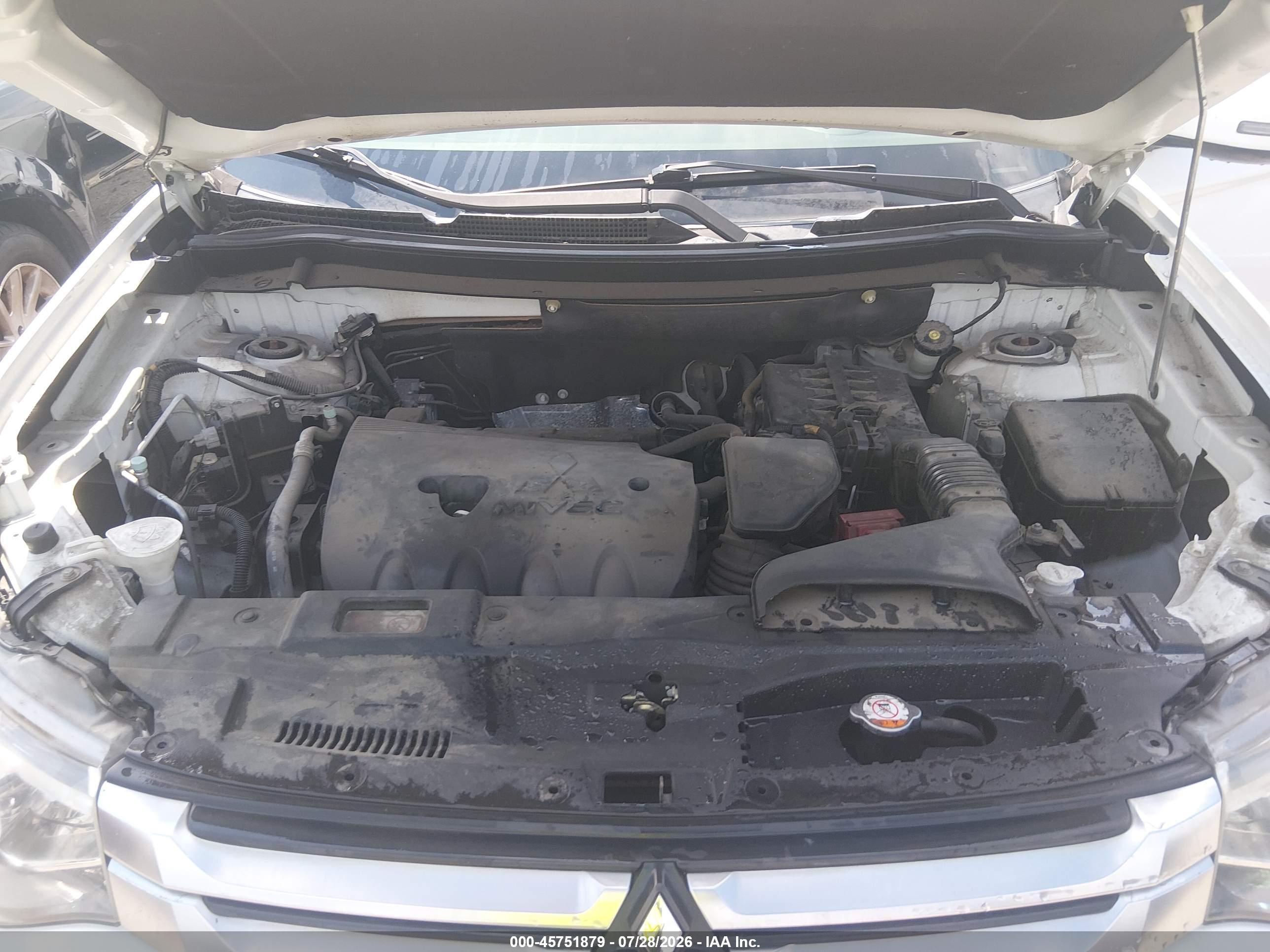 2015 Mitsubishi Outlander Se White vin: JA4AZ3A39FZ005880