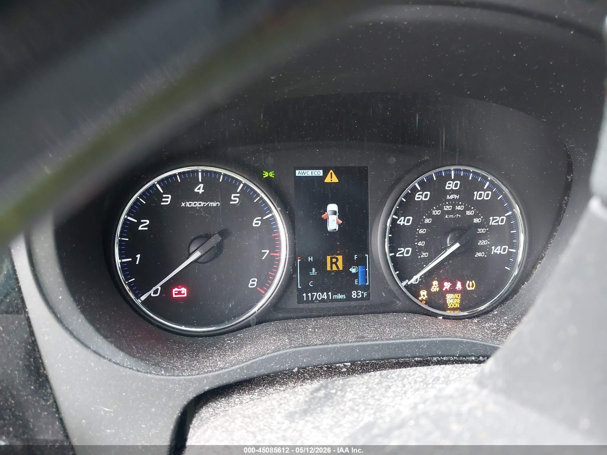 2019 Mitsubishi Outlander Le Серый vin: JA4AZ3A39KZ052353