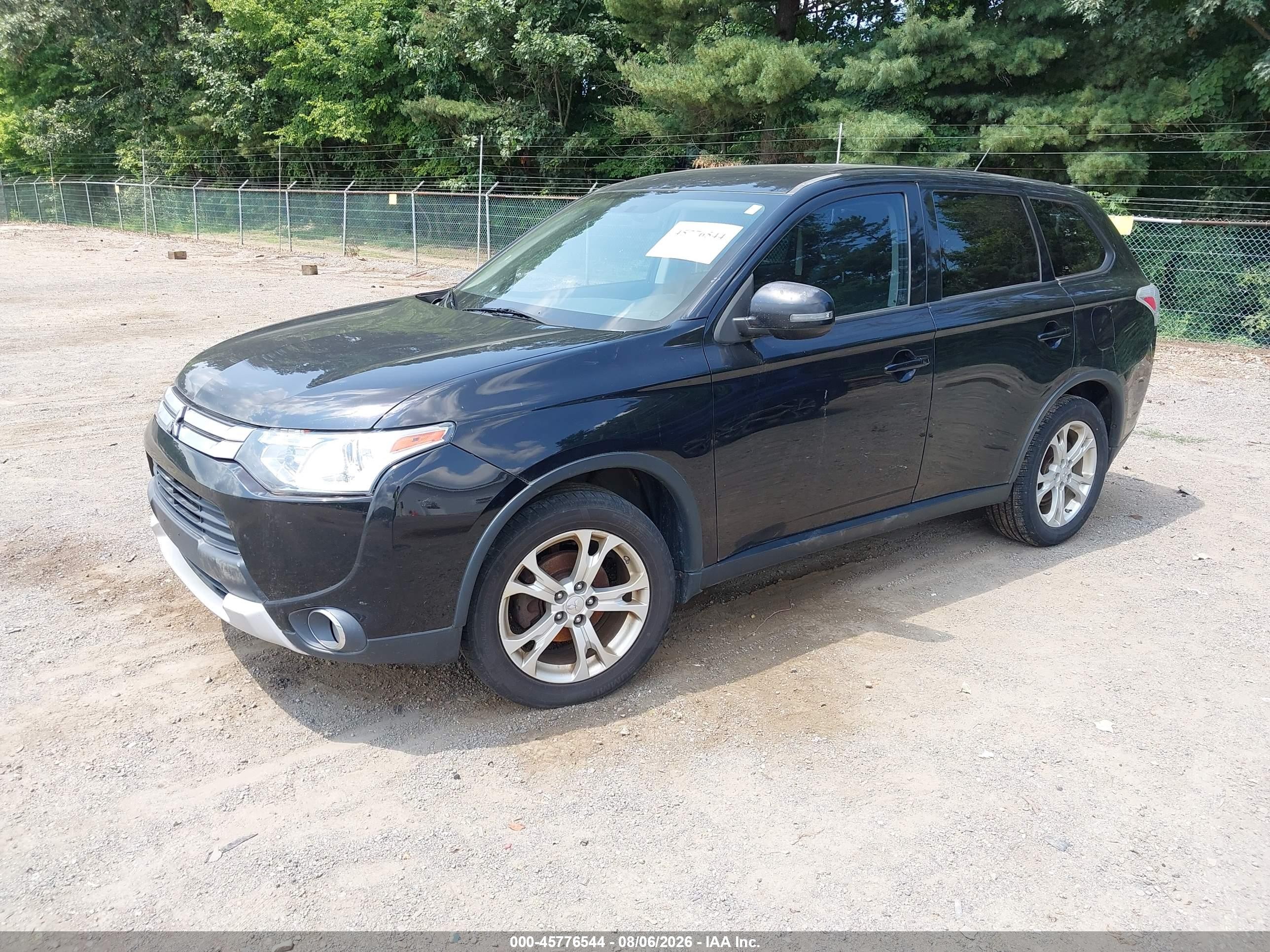 2015 Mitsubishi Outlander Se Black vin: JA4AZ3A3XFZ012059