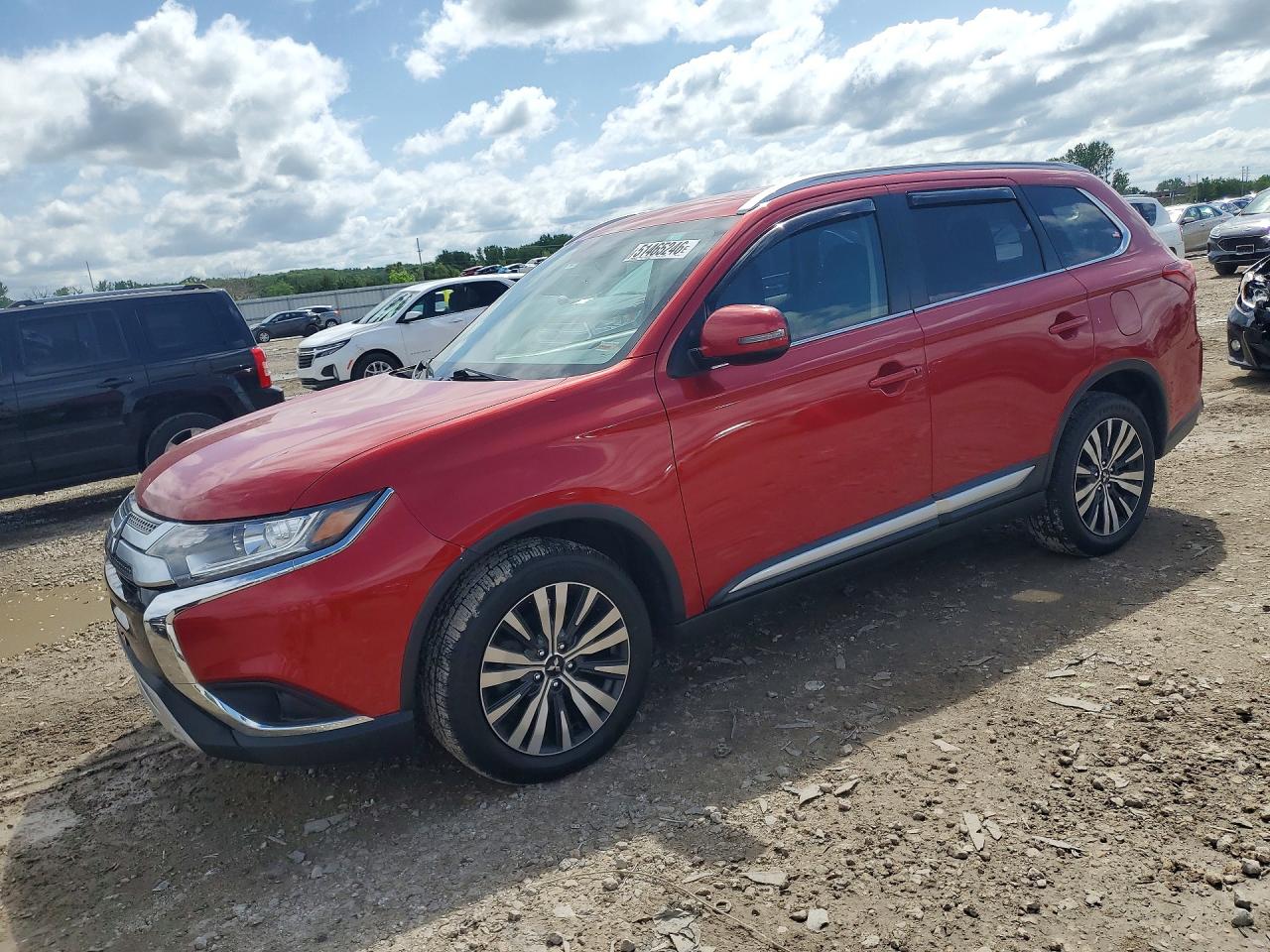 2019 Mitsubishi Outlander Se Красный vin: JA4AZ3A3XKZ010791