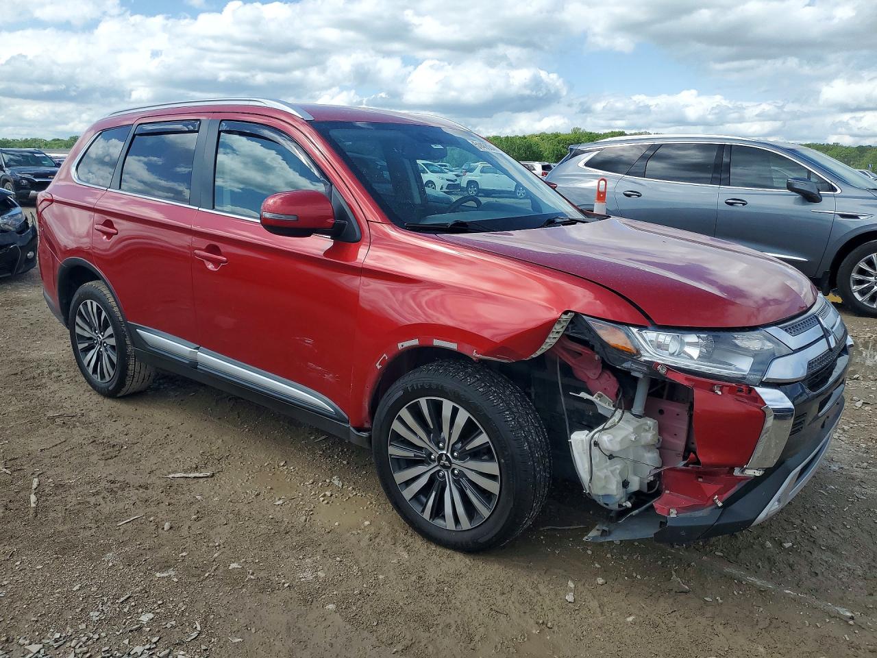 2019 Mitsubishi Outlander Se Красный vin: JA4AZ3A3XKZ010791