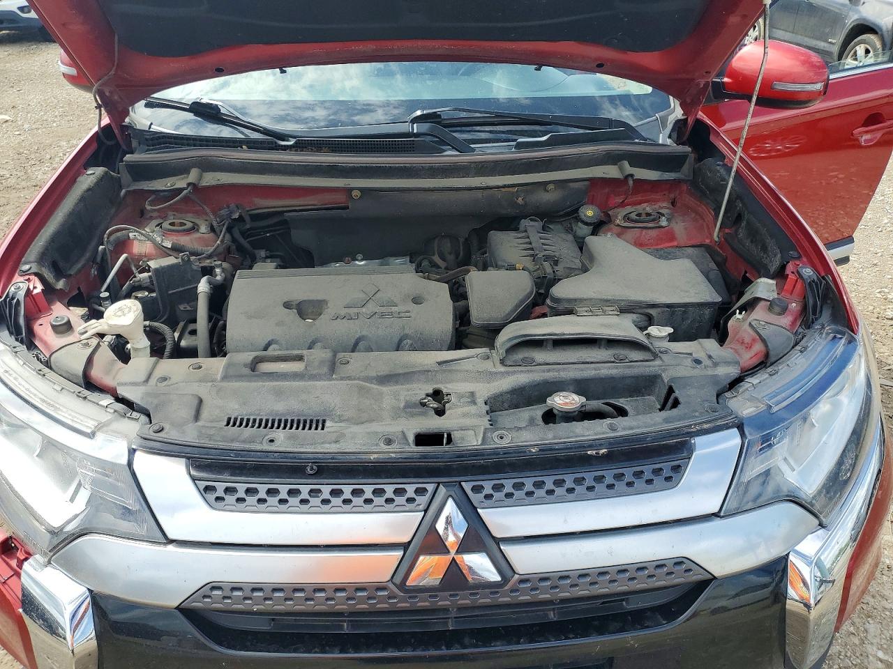 2019 Mitsubishi Outlander Se Красный vin: JA4AZ3A3XKZ010791