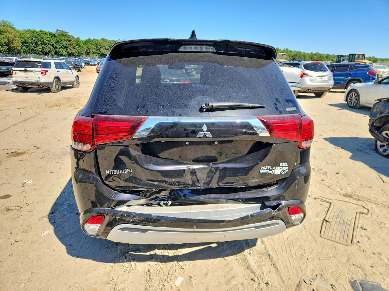 2019 Mitsubishi Outlander Sel Black vin: JA4J24A57KZ037586