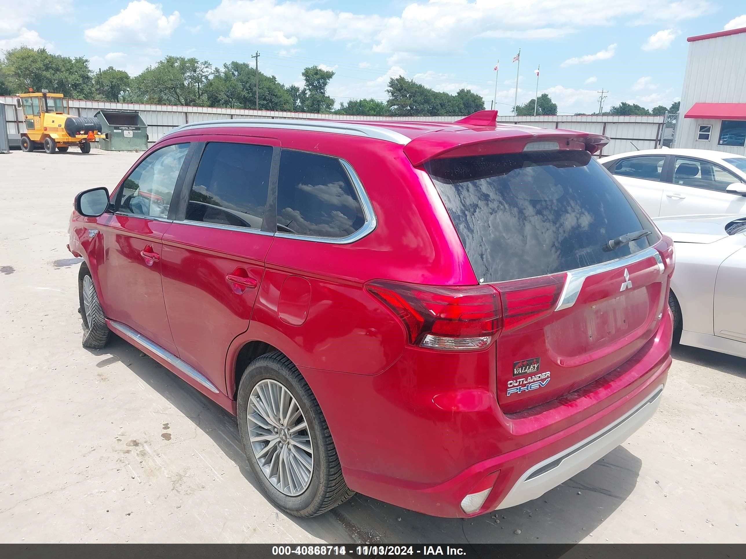 2020 Mitsubishi Outlander Phev Sel S-awc Red vin: JA4J24A58LZ009412