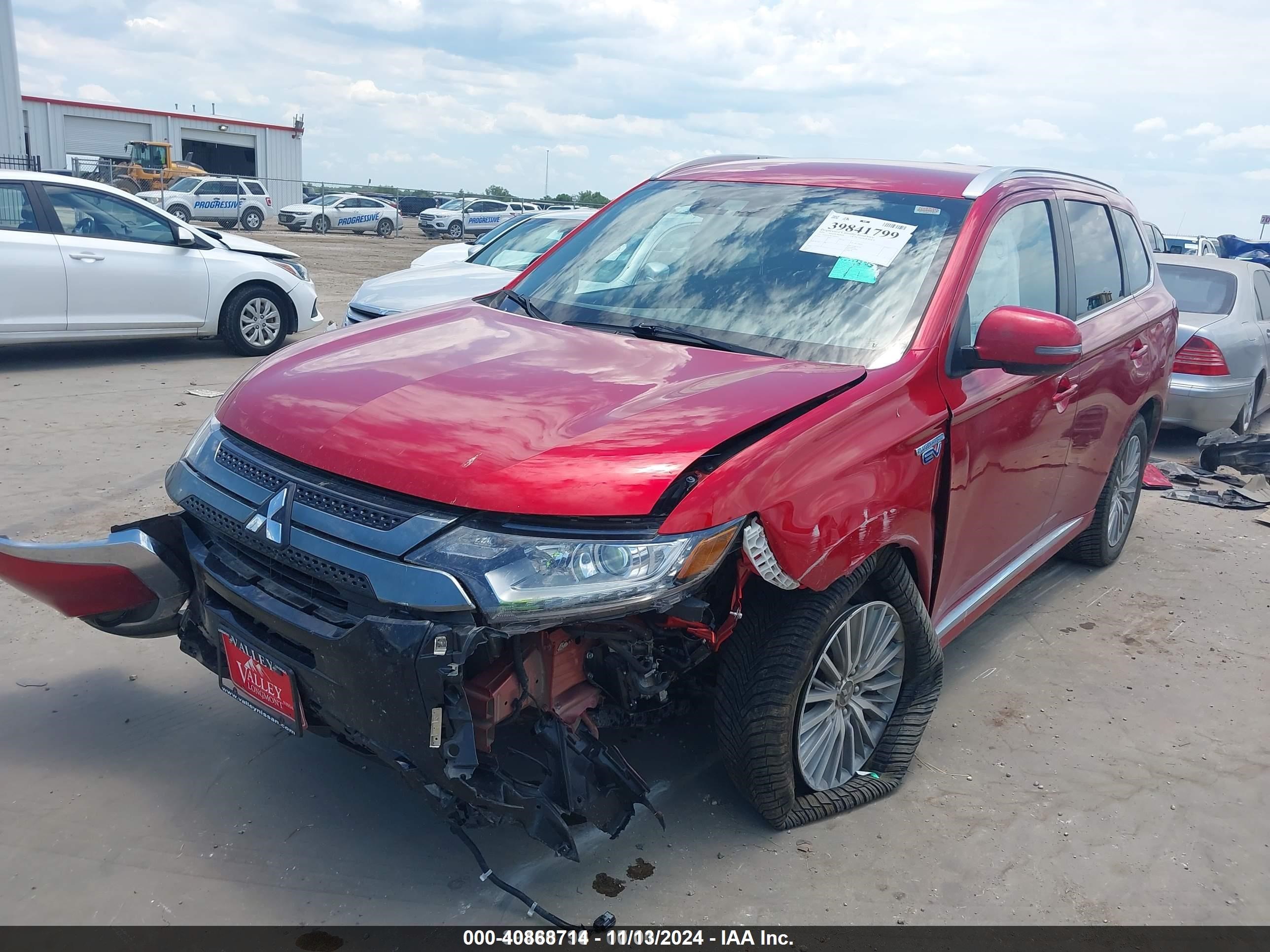 2020 Mitsubishi Outlander Phev Sel S-awc Red vin: JA4J24A58LZ009412