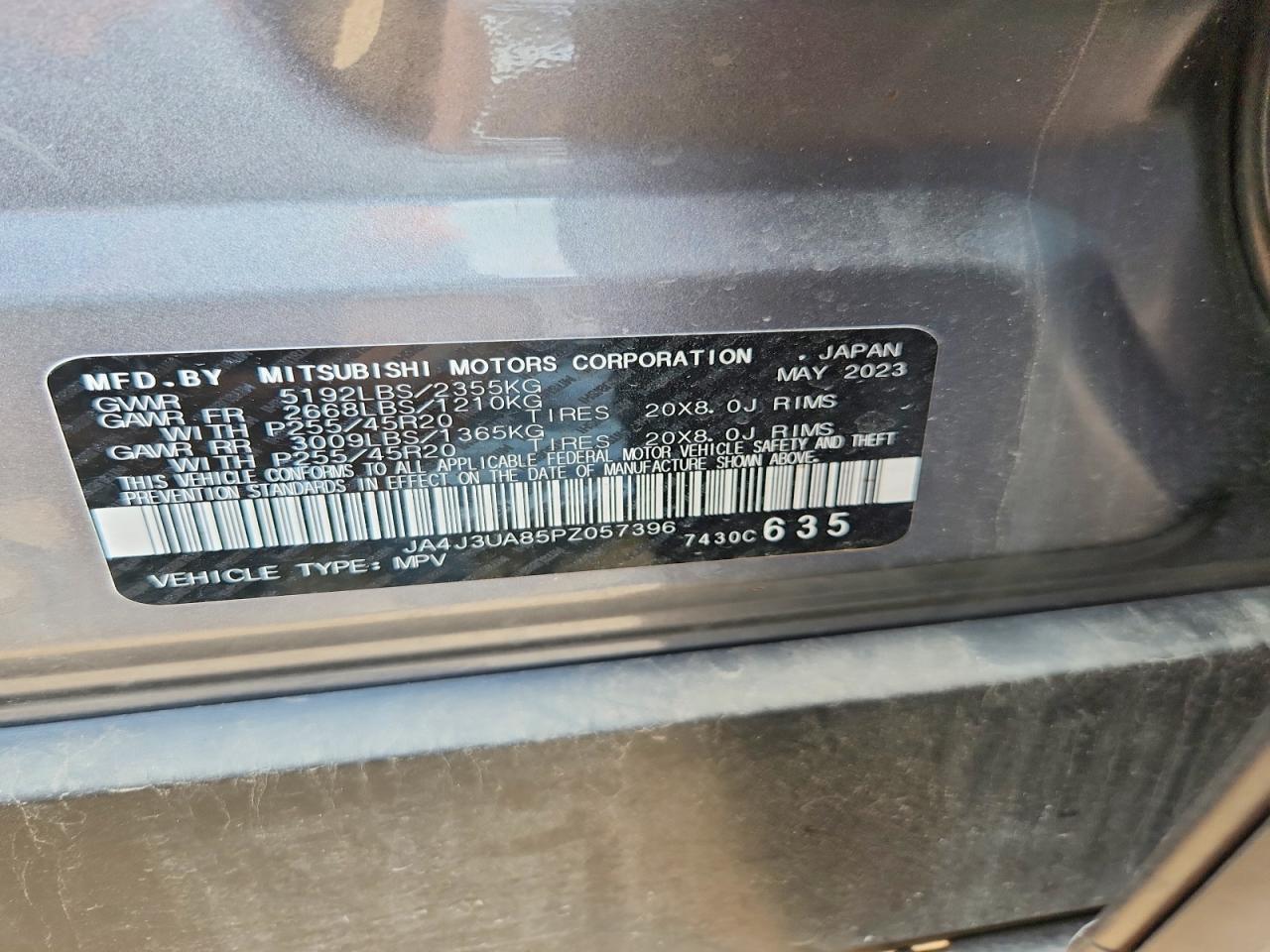 2023 Mitsubishi Outlander Se Серебряный vin: JA4J3UA85PZ057396