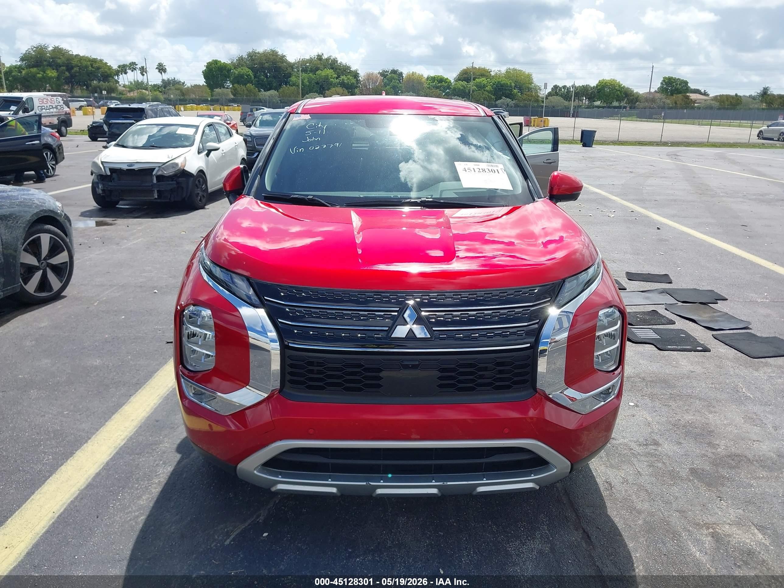 2024 Mitsubishi Outlander Se 2.5 2wd Red vin: JA4J3VA82RZ027796