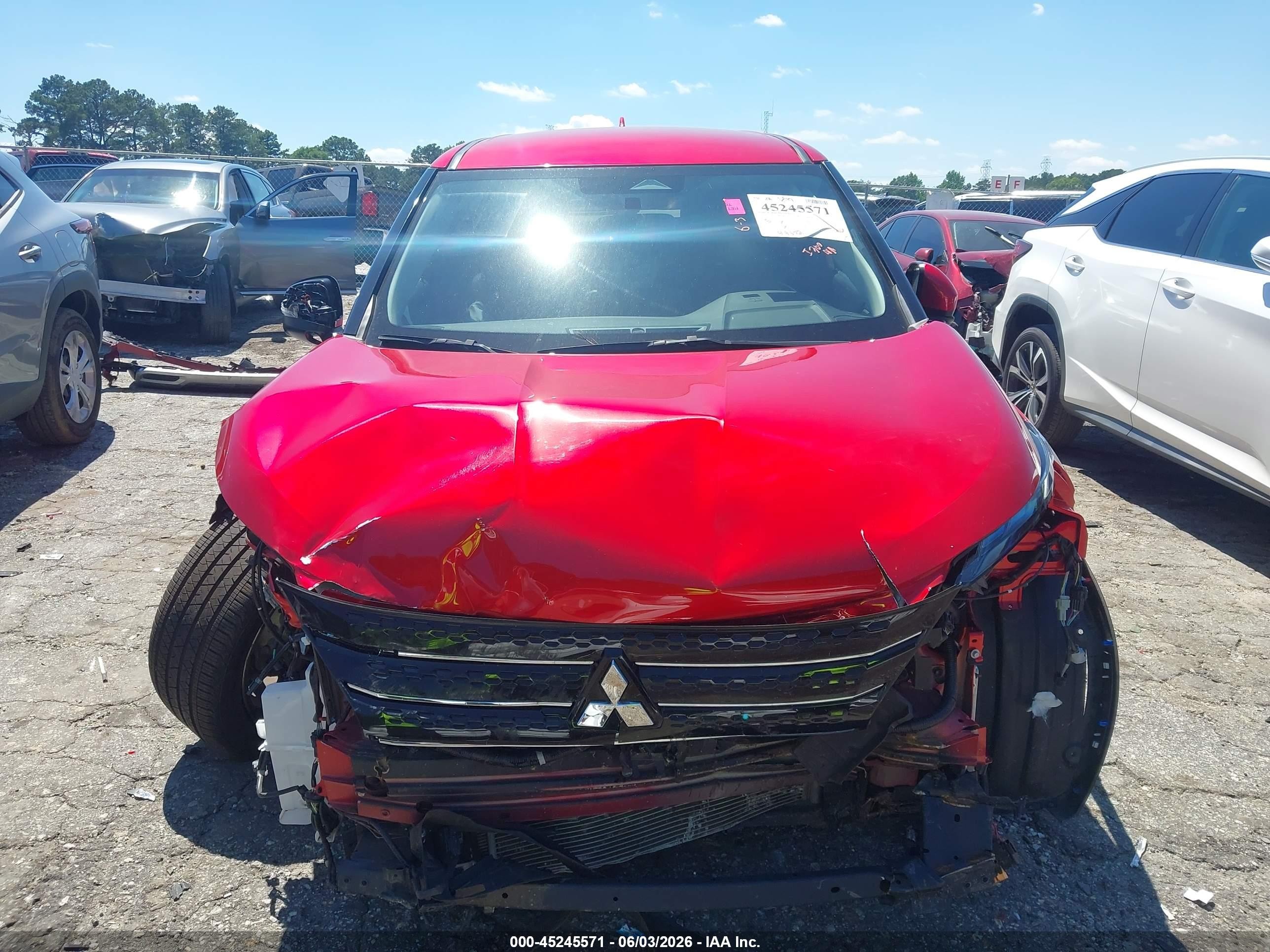 2024 Mitsubishi Outlander Se 2.5 2wd/se Black Edition S-awc/se Black Edition W/pano Roof S-awc Red vin: JA4J3VA85RZ042020