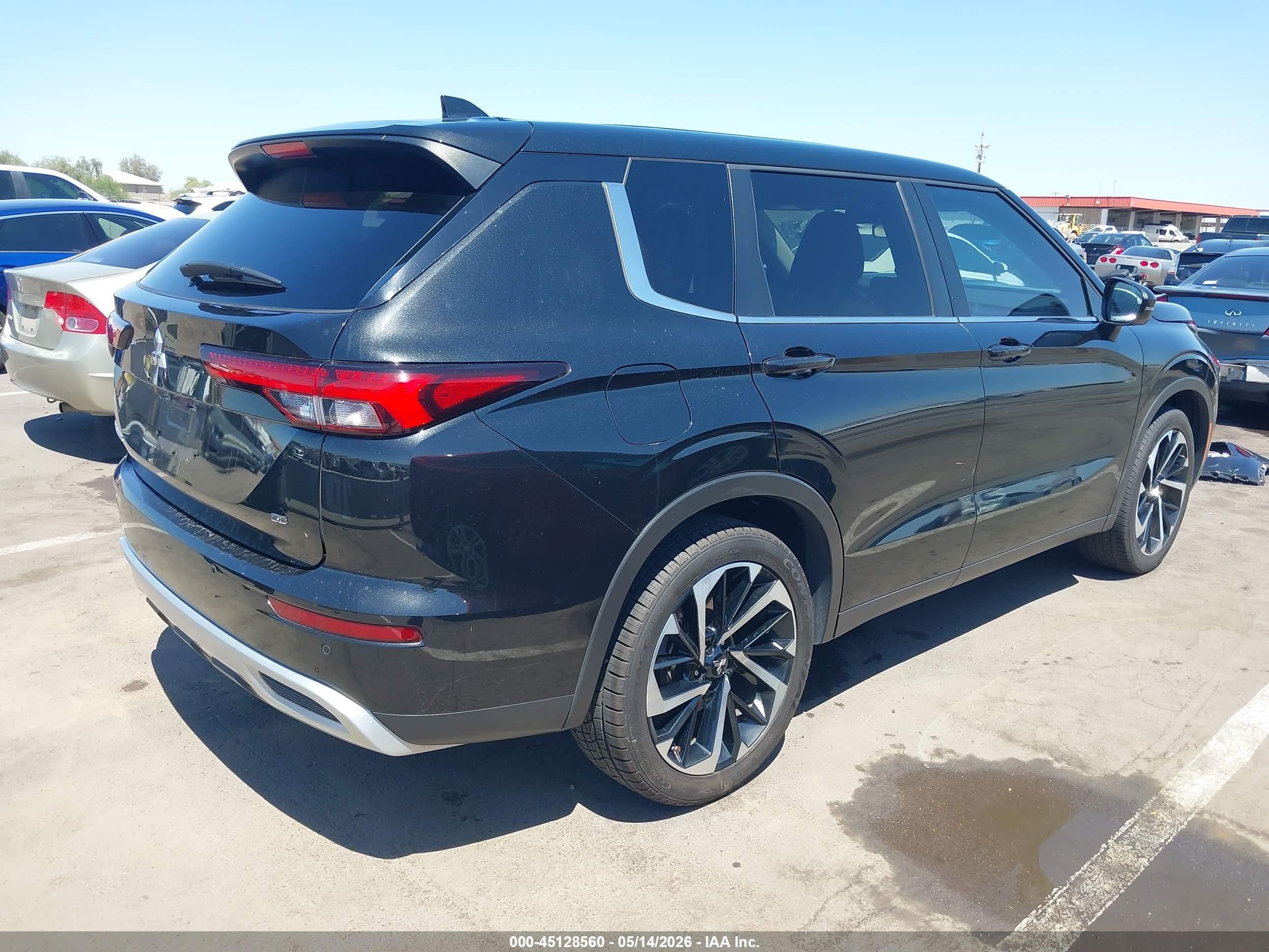 2024 Mitsubishi Outlander Se 2.5 2wd Black vin: JA4J3VA88RZ047616