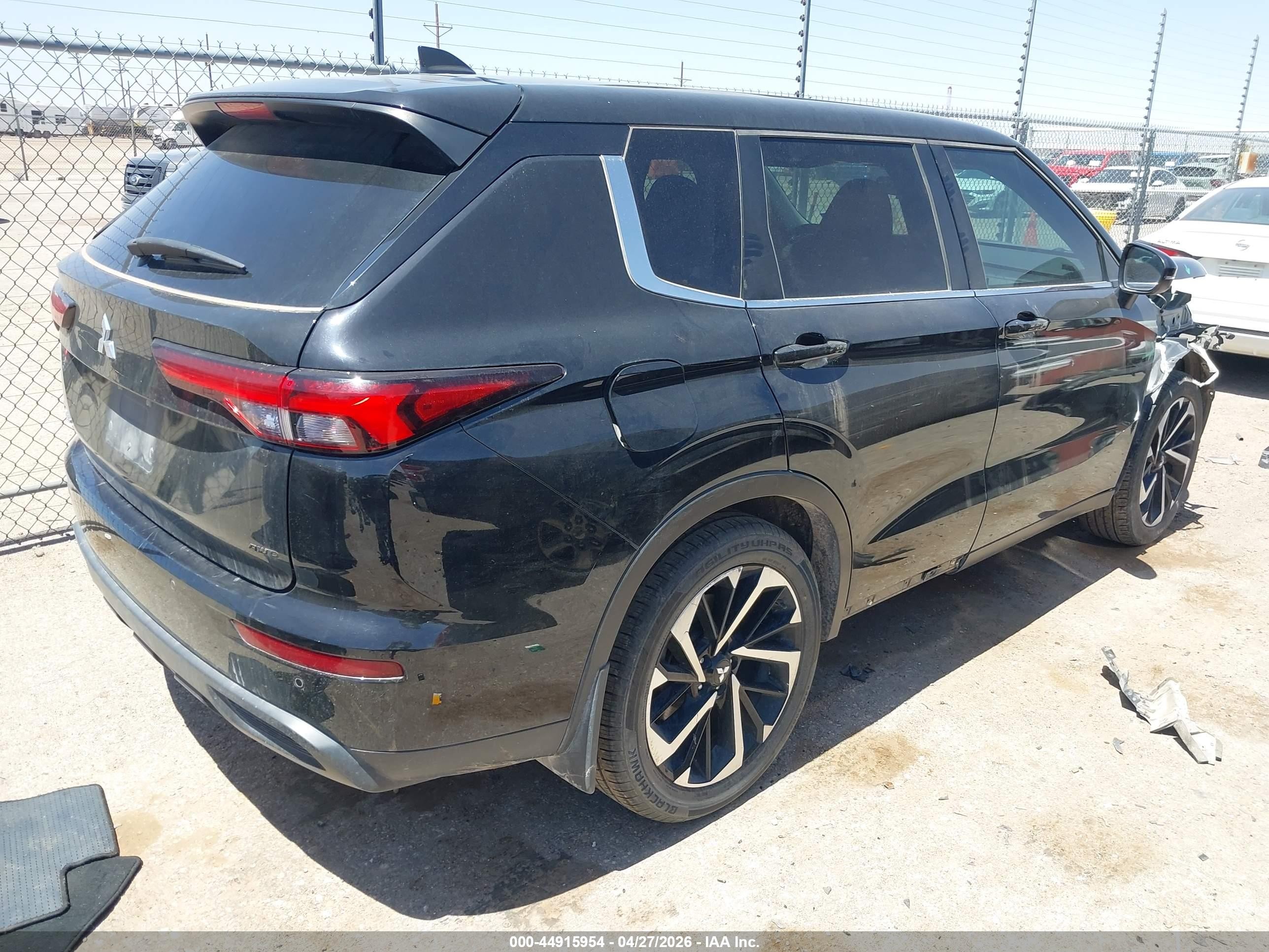 2022 Mitsubishi Outlander Es 2.5 S-awc Black vin: JA4J4TA89NZ041464