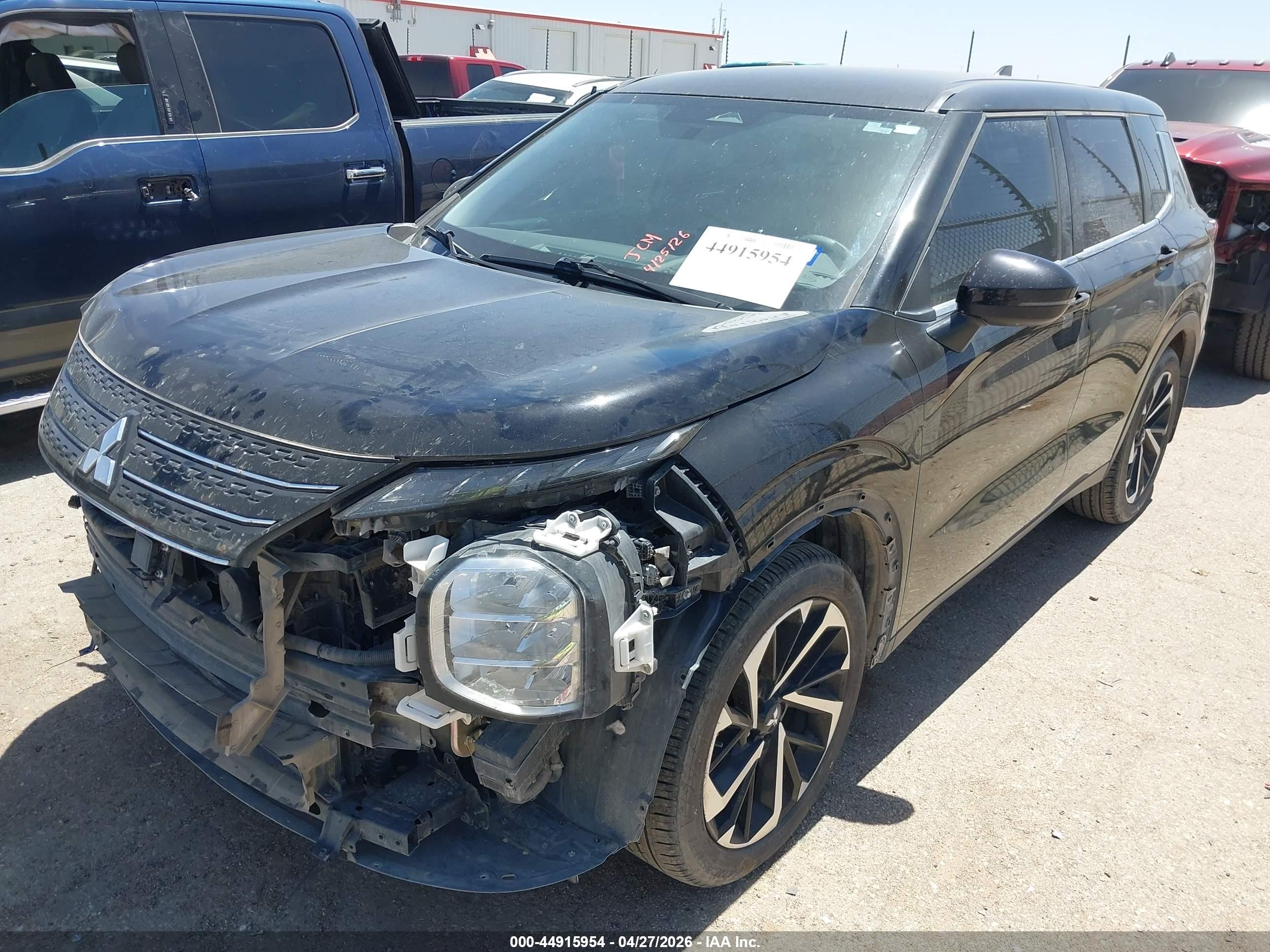2022 Mitsubishi Outlander Es 2.5 S-awc Black vin: JA4J4TA89NZ041464