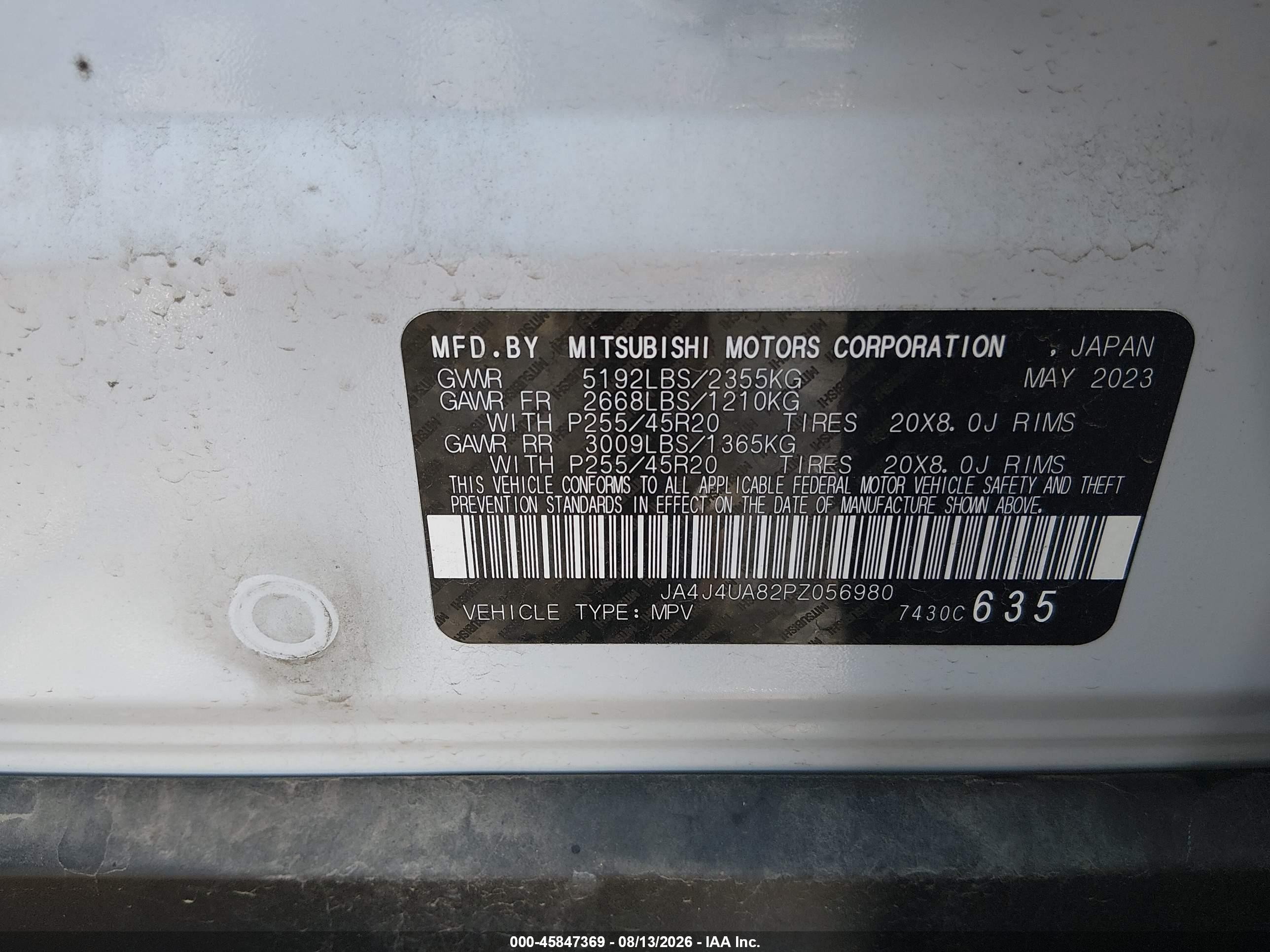 2023 Mitsubishi Outlander Se 2.5 S-awc White vin: JA4J4UA82PZ056980