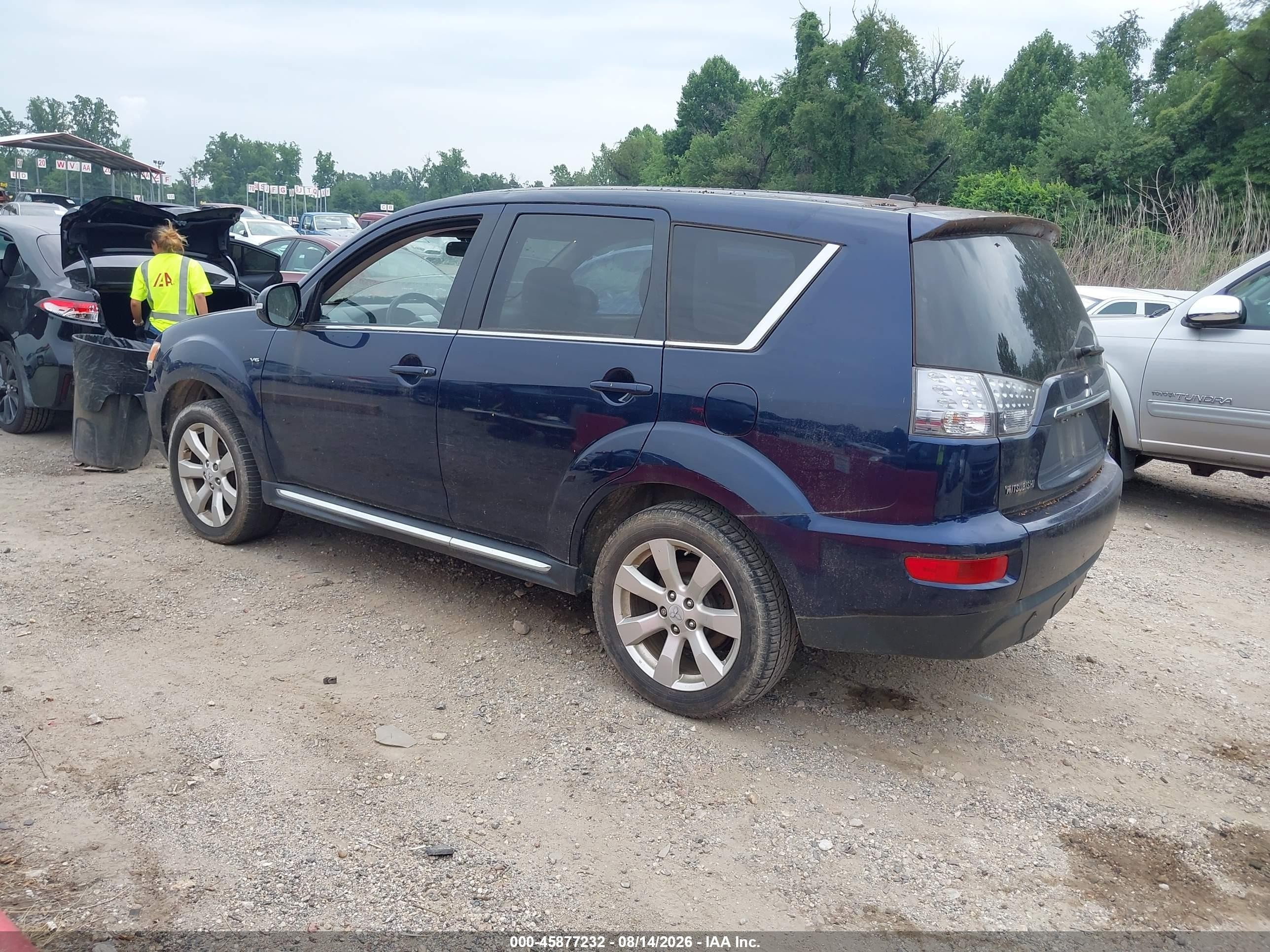 2011 Mitsubishi Outlander Xls Dark Blue vin: JA4JS4AX2BU032245