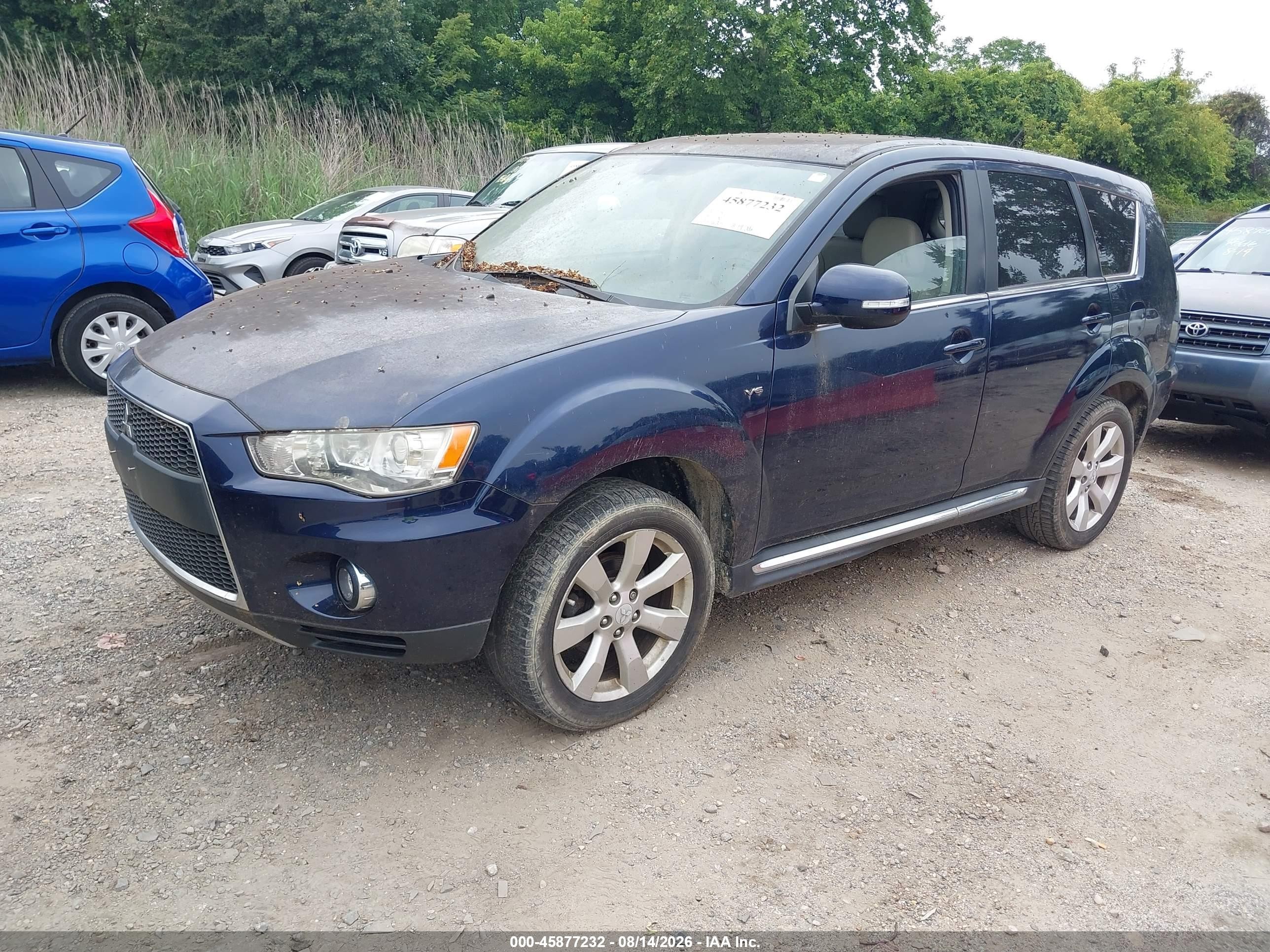 2011 Mitsubishi Outlander Xls Dark Blue vin: JA4JS4AX2BU032245