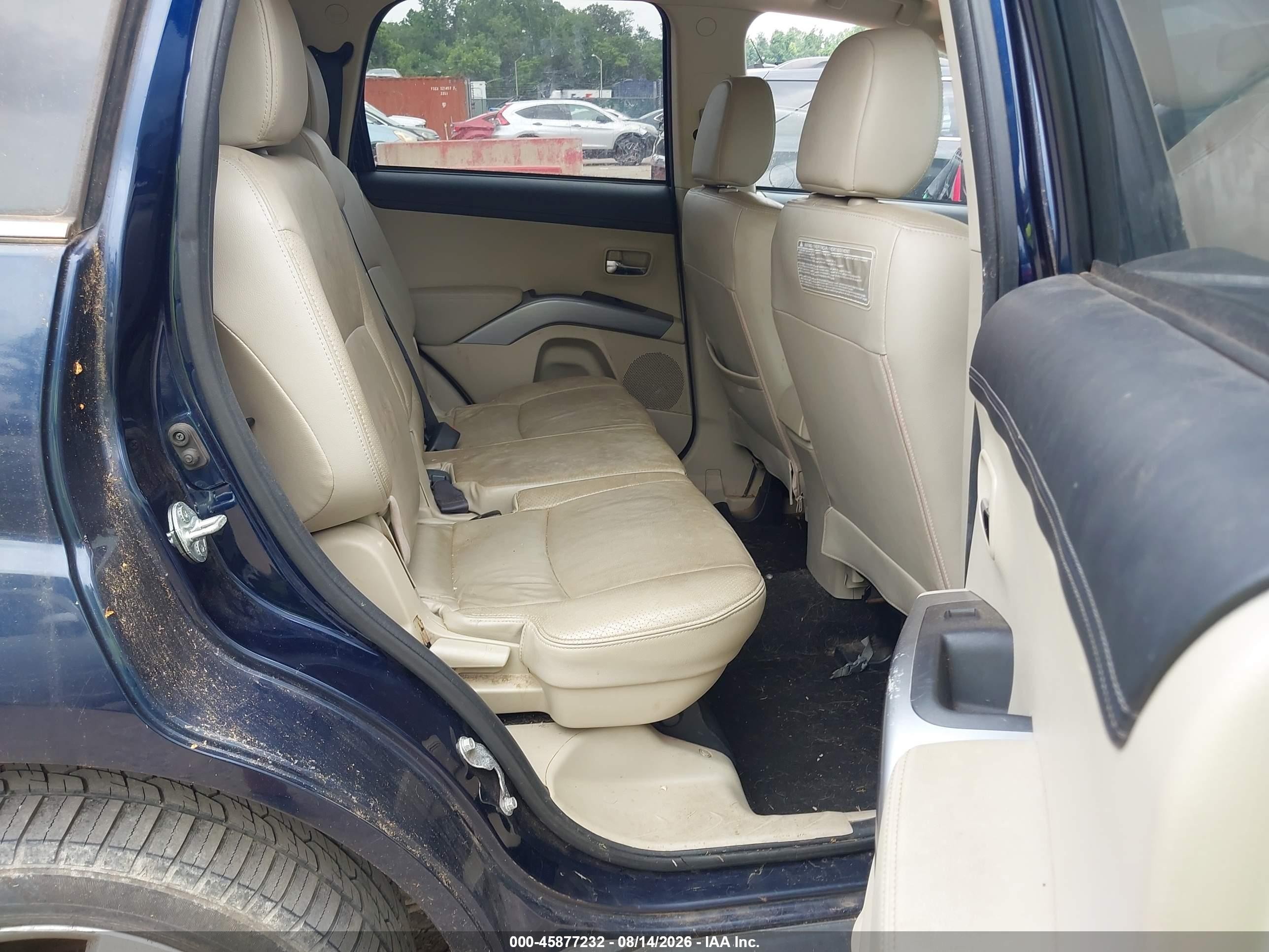 2011 Mitsubishi Outlander Xls Dark Blue vin: JA4JS4AX2BU032245