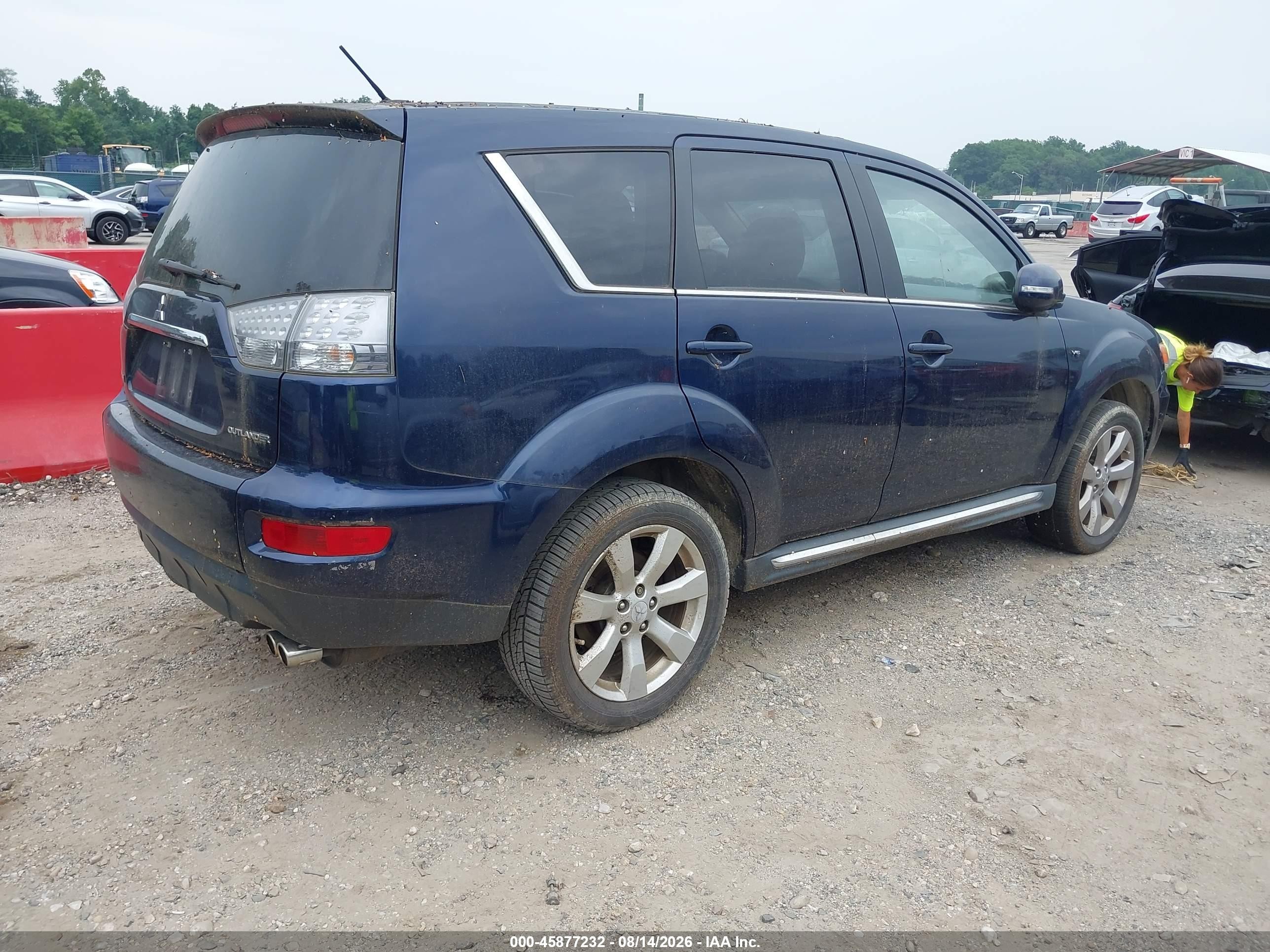 2011 Mitsubishi Outlander Xls Dark Blue vin: JA4JS4AX2BU032245