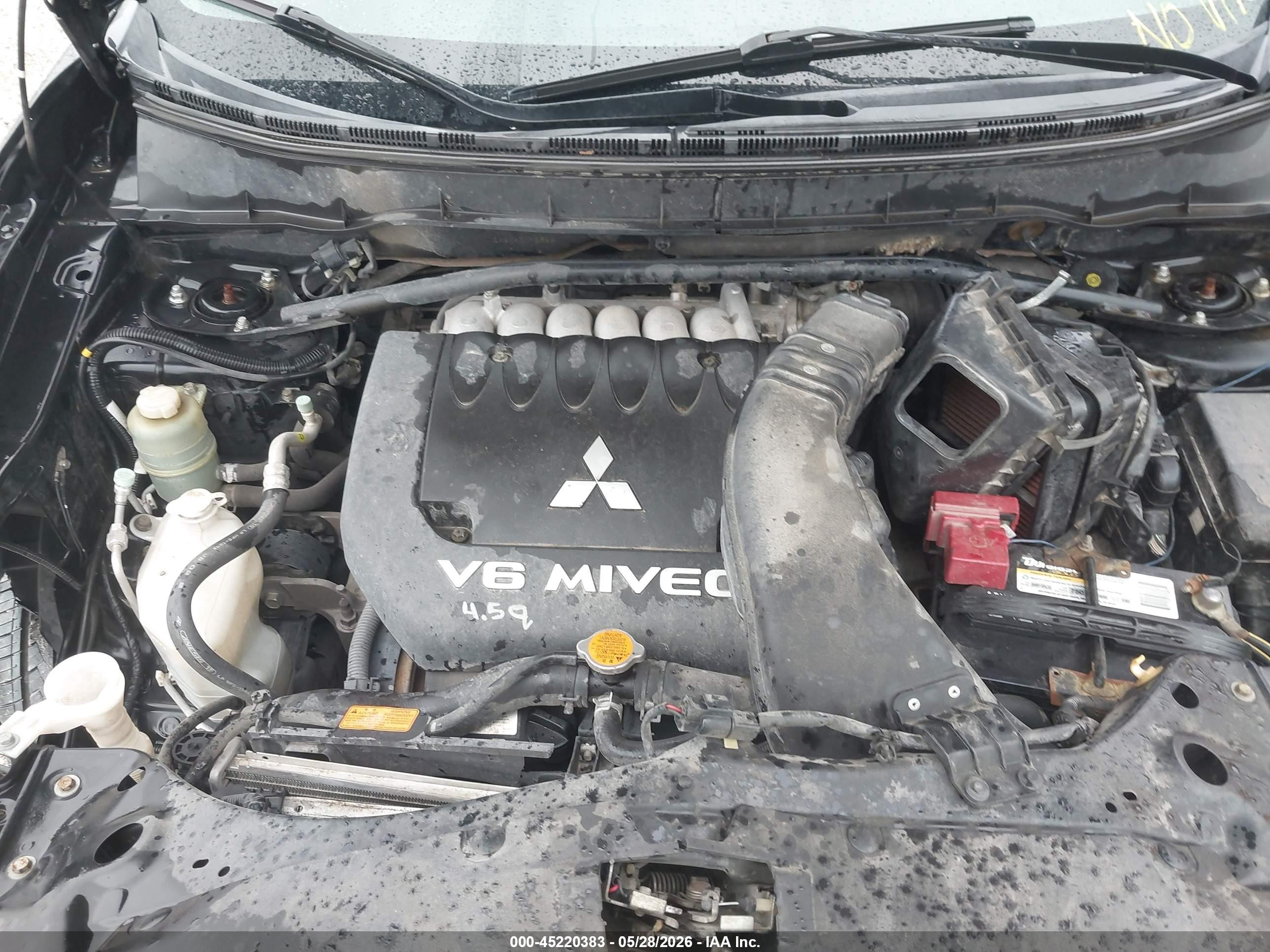 2010 Mitsubishi Outlander Xls Black vin: JA4JS4AX5AZ012864