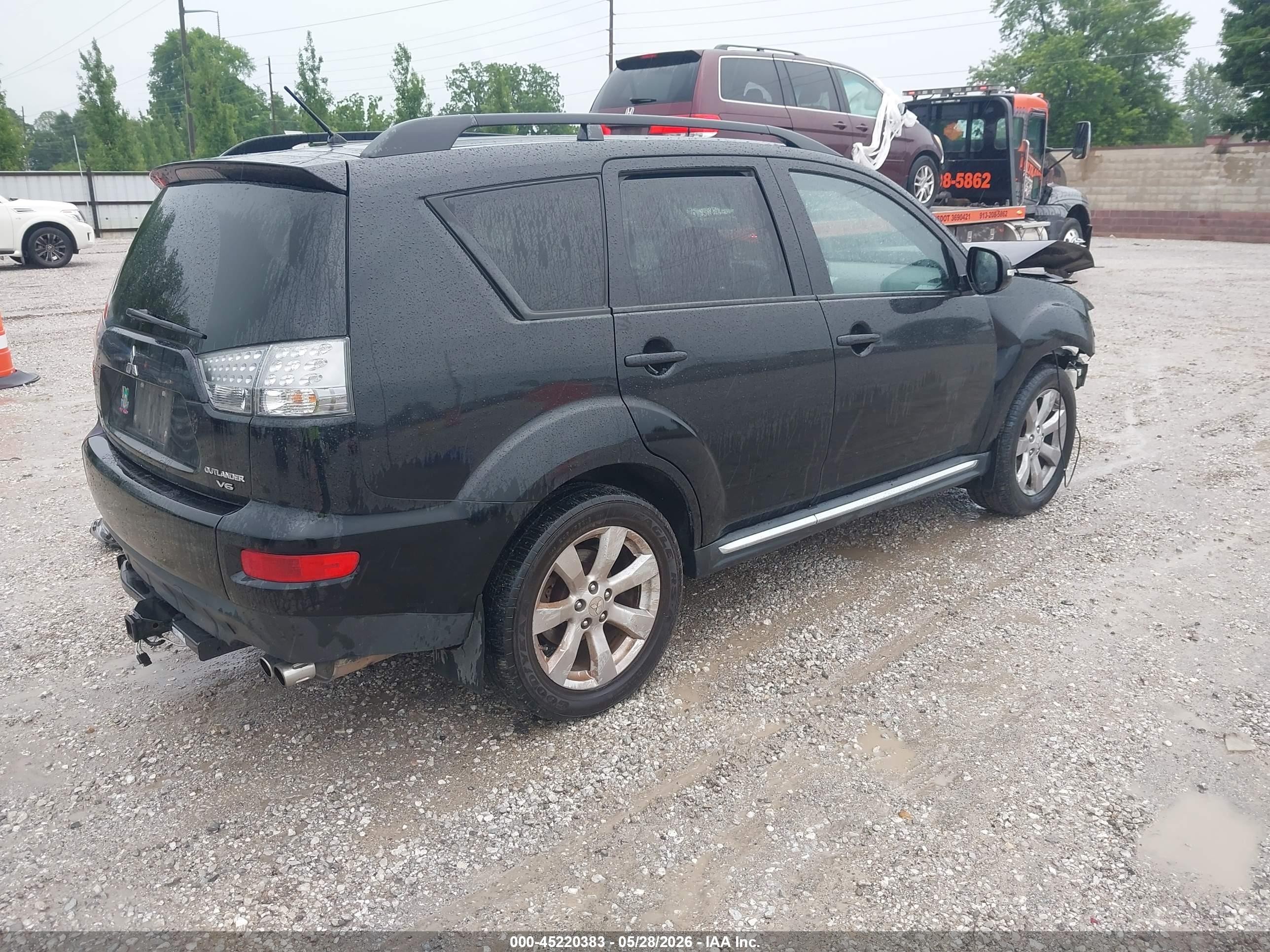2010 Mitsubishi Outlander Xls Black vin: JA4JS4AX5AZ012864