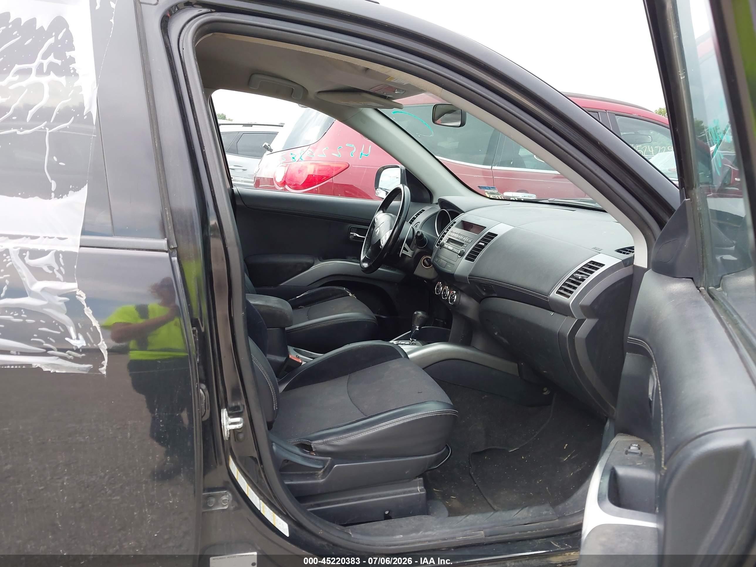 2010 Mitsubishi Outlander Xls Black vin: JA4JS4AX5AZ012864