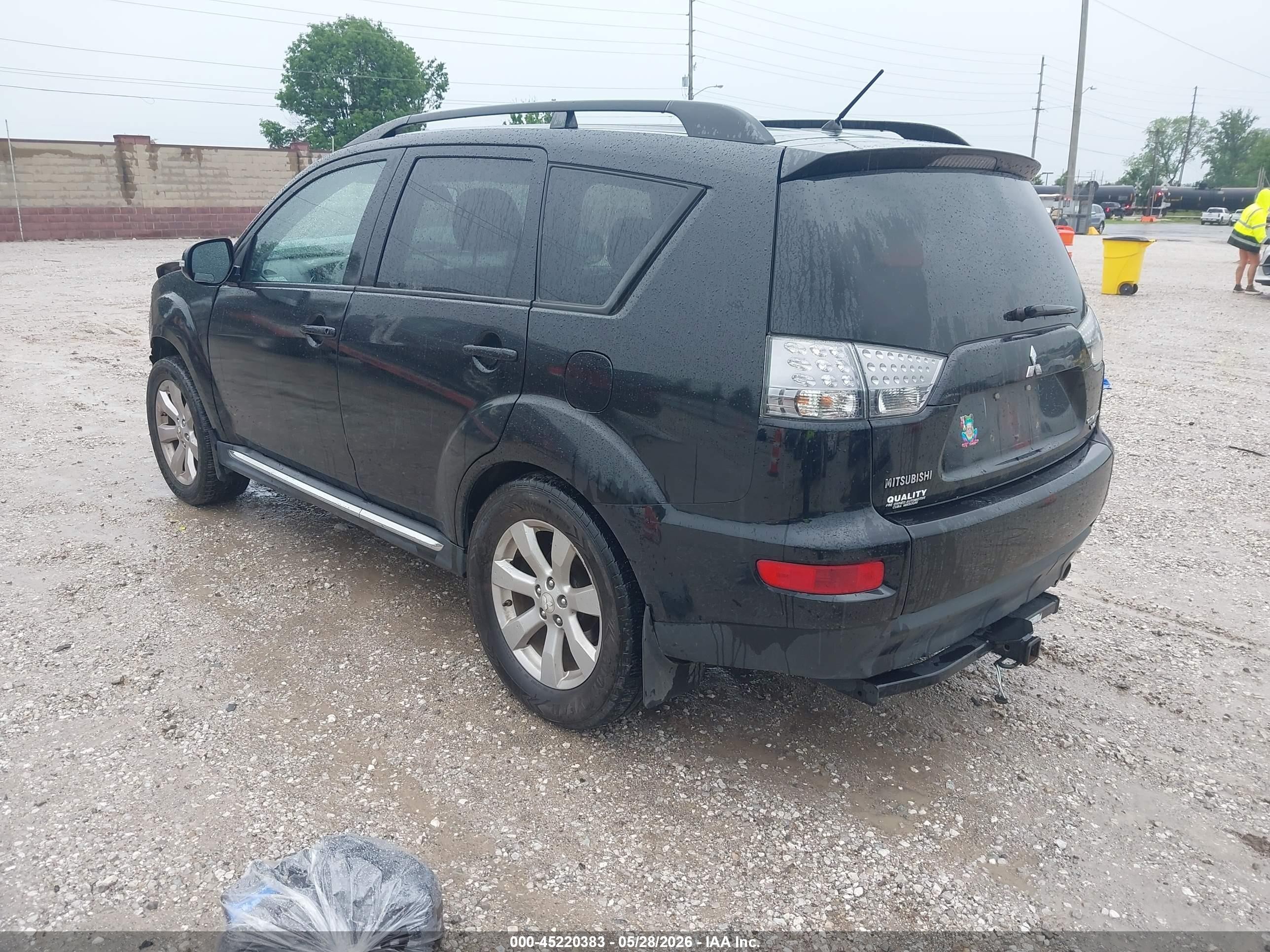 2010 Mitsubishi Outlander Xls Black vin: JA4JS4AX5AZ012864