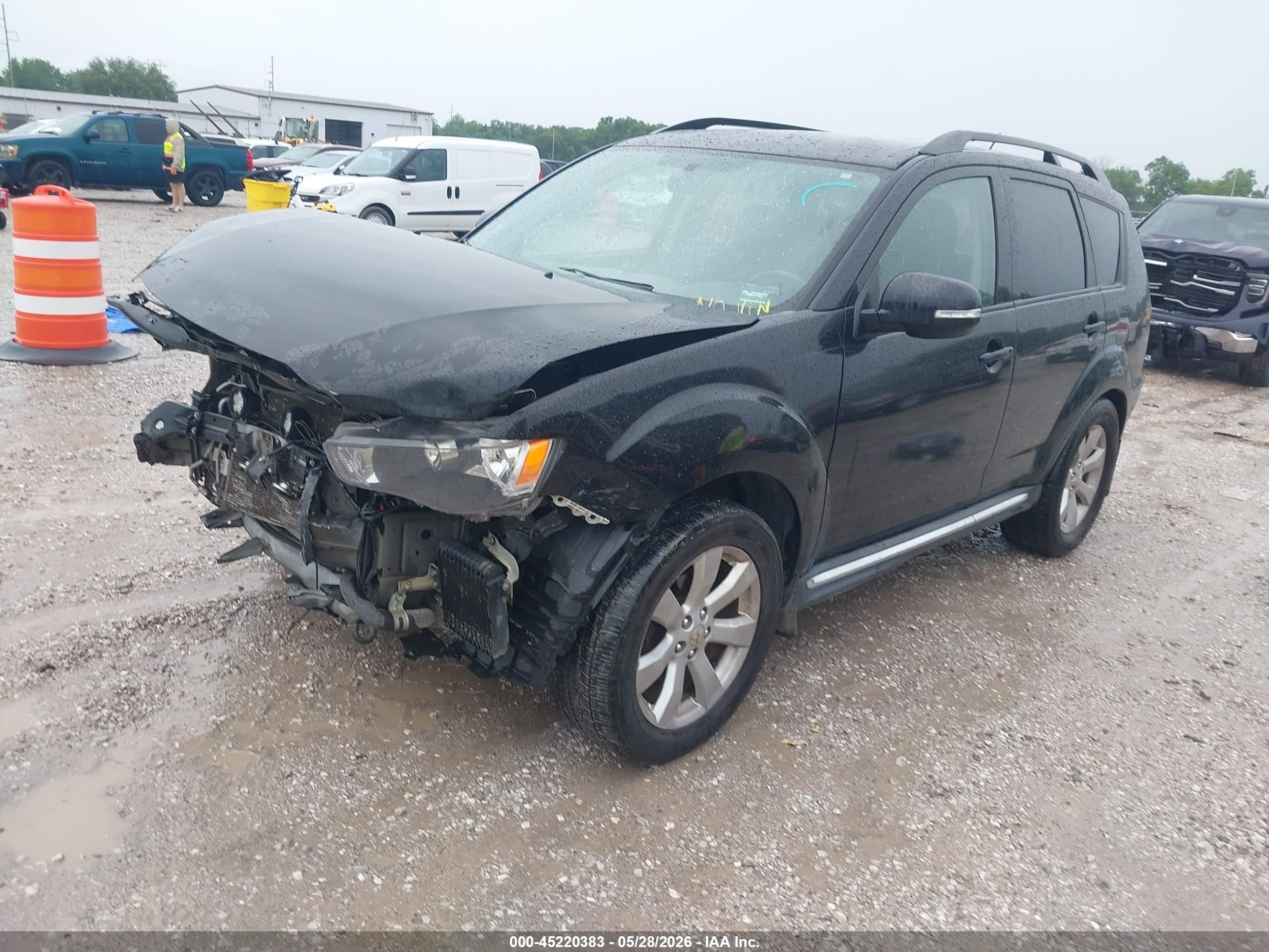 2010 Mitsubishi Outlander Xls Black vin: JA4JS4AX5AZ012864