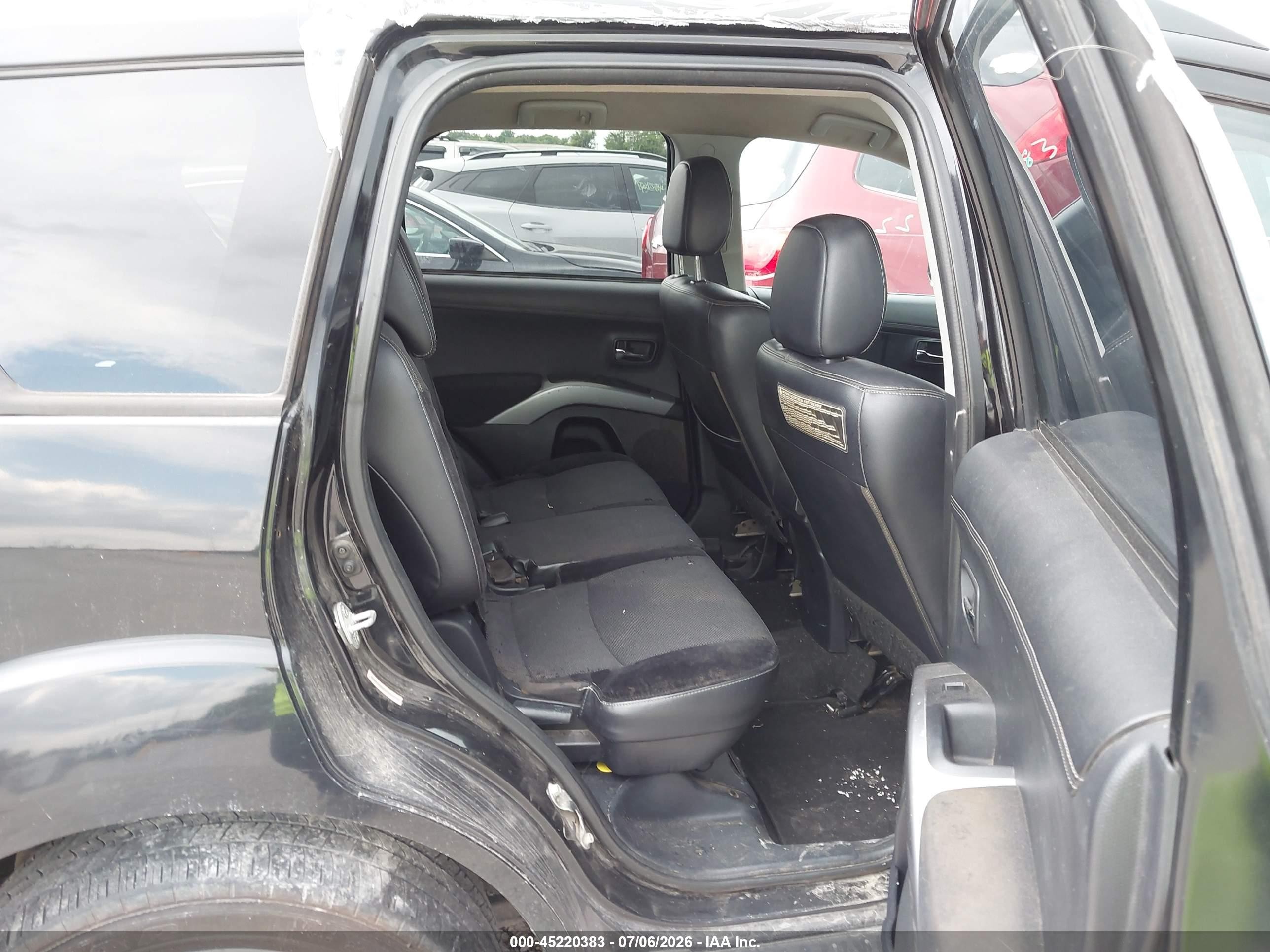 2010 Mitsubishi Outlander Xls Black vin: JA4JS4AX5AZ012864