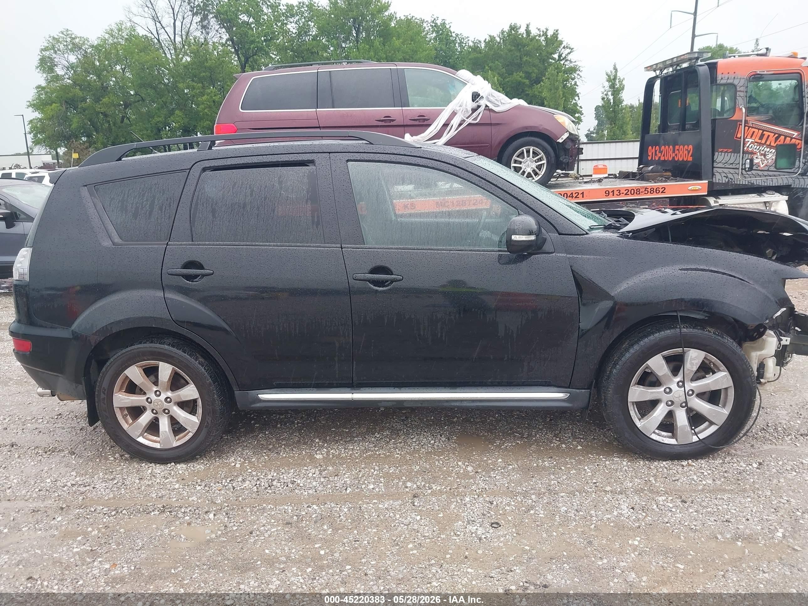 2010 Mitsubishi Outlander Xls Black vin: JA4JS4AX5AZ012864