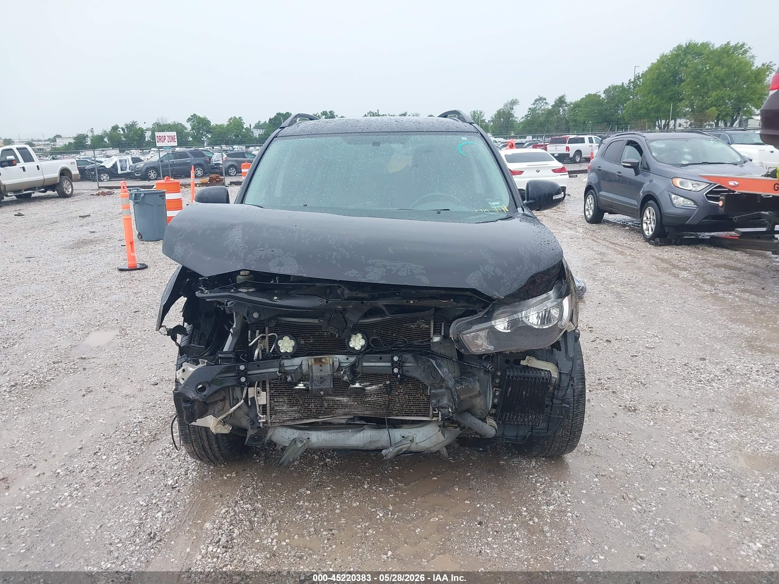 2010 Mitsubishi Outlander Xls Black vin: JA4JS4AX5AZ012864