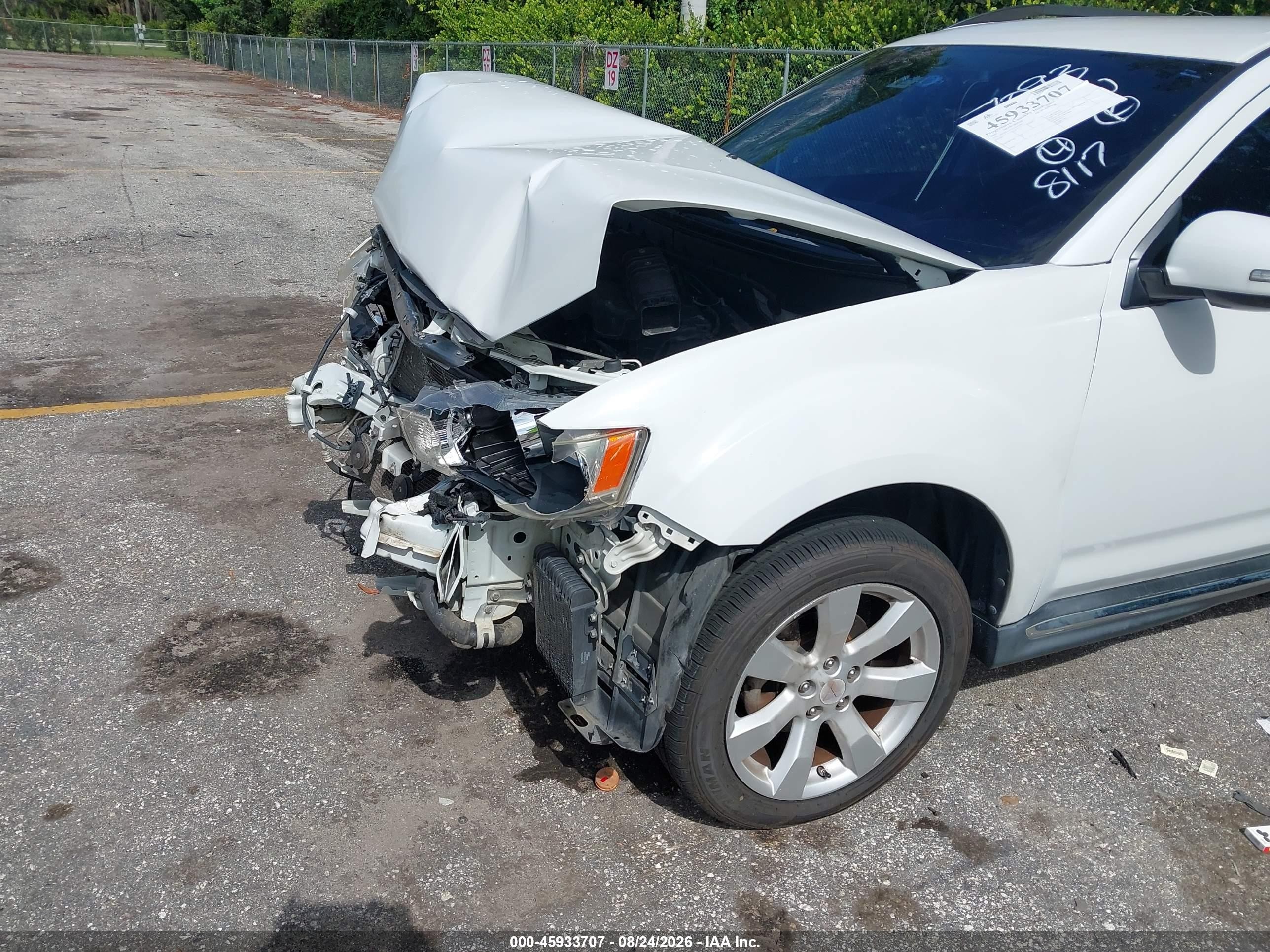 2010 Mitsubishi Outlander Xls White vin: JA4JS4AX5AZ017093