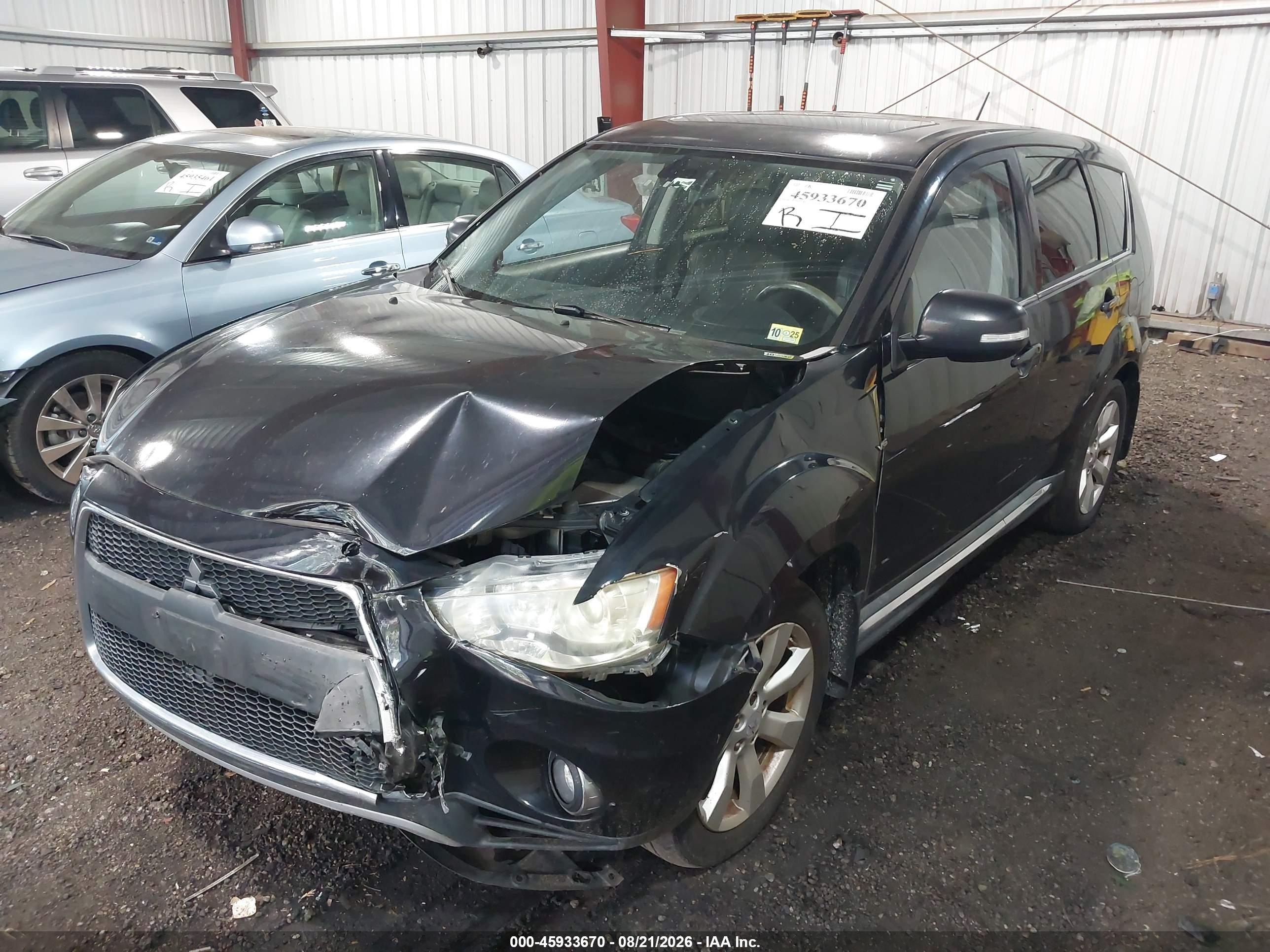 2011 Mitsubishi Outlander Xls Черный vin: JA4JS4AX7BU007860