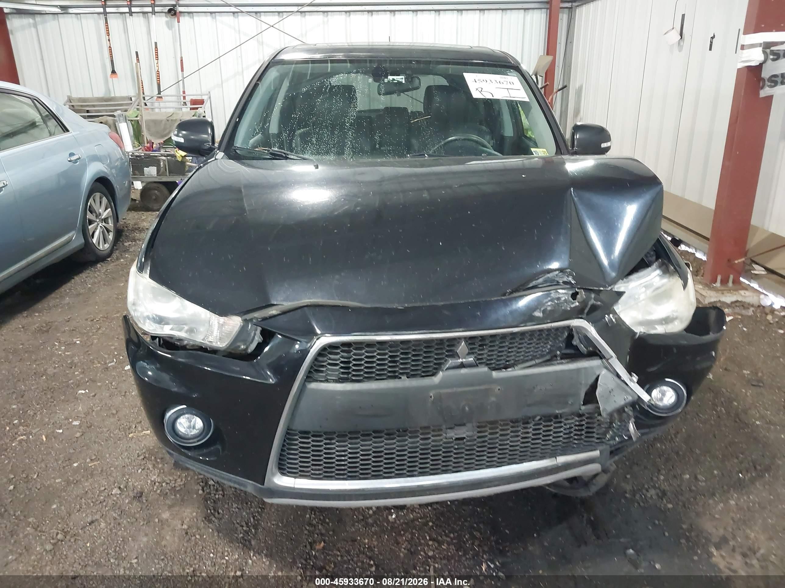 2011 Mitsubishi Outlander Xls Черный vin: JA4JS4AX7BU007860