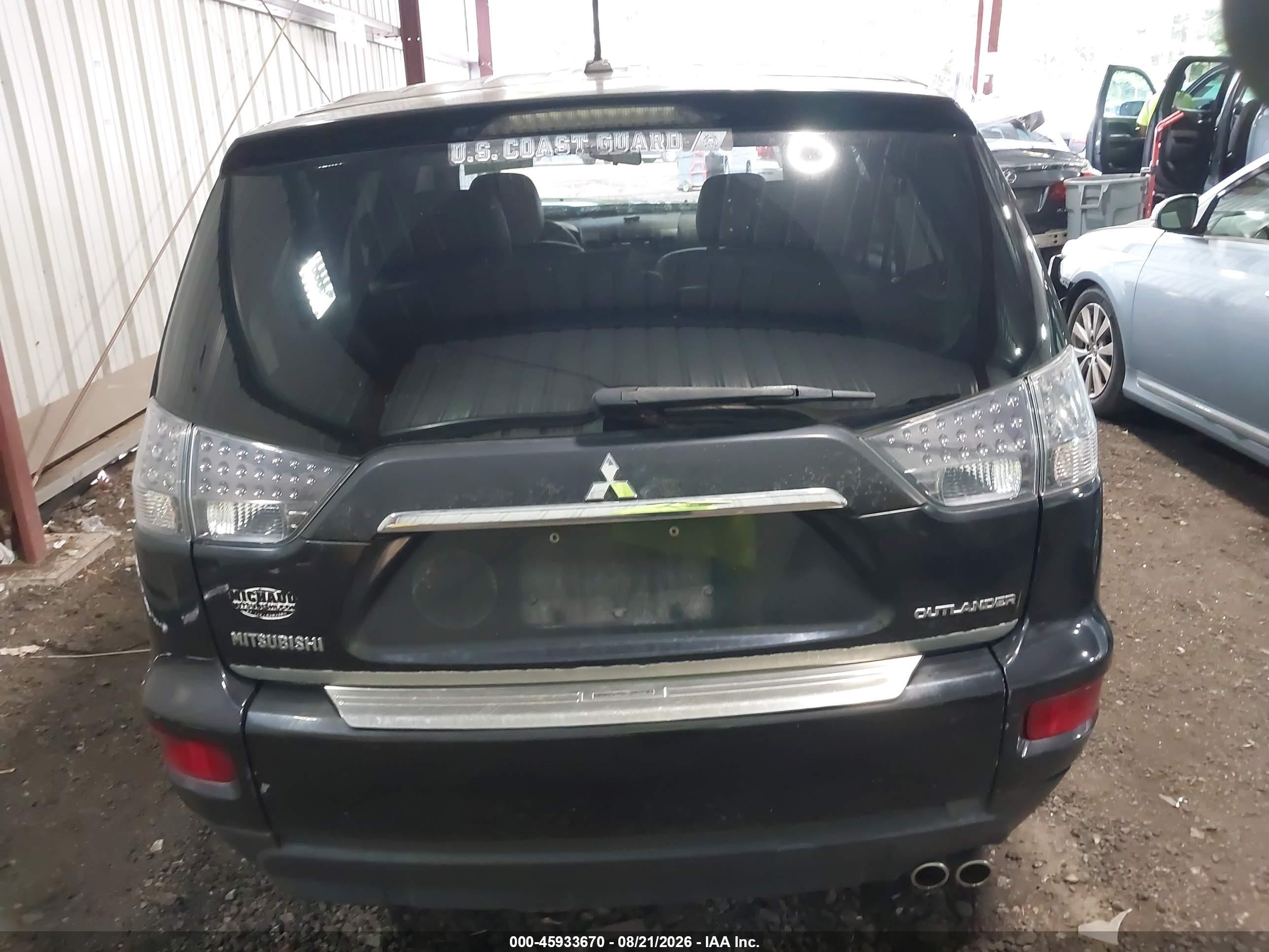 2011 Mitsubishi Outlander Xls Черный vin: JA4JS4AX7BU007860