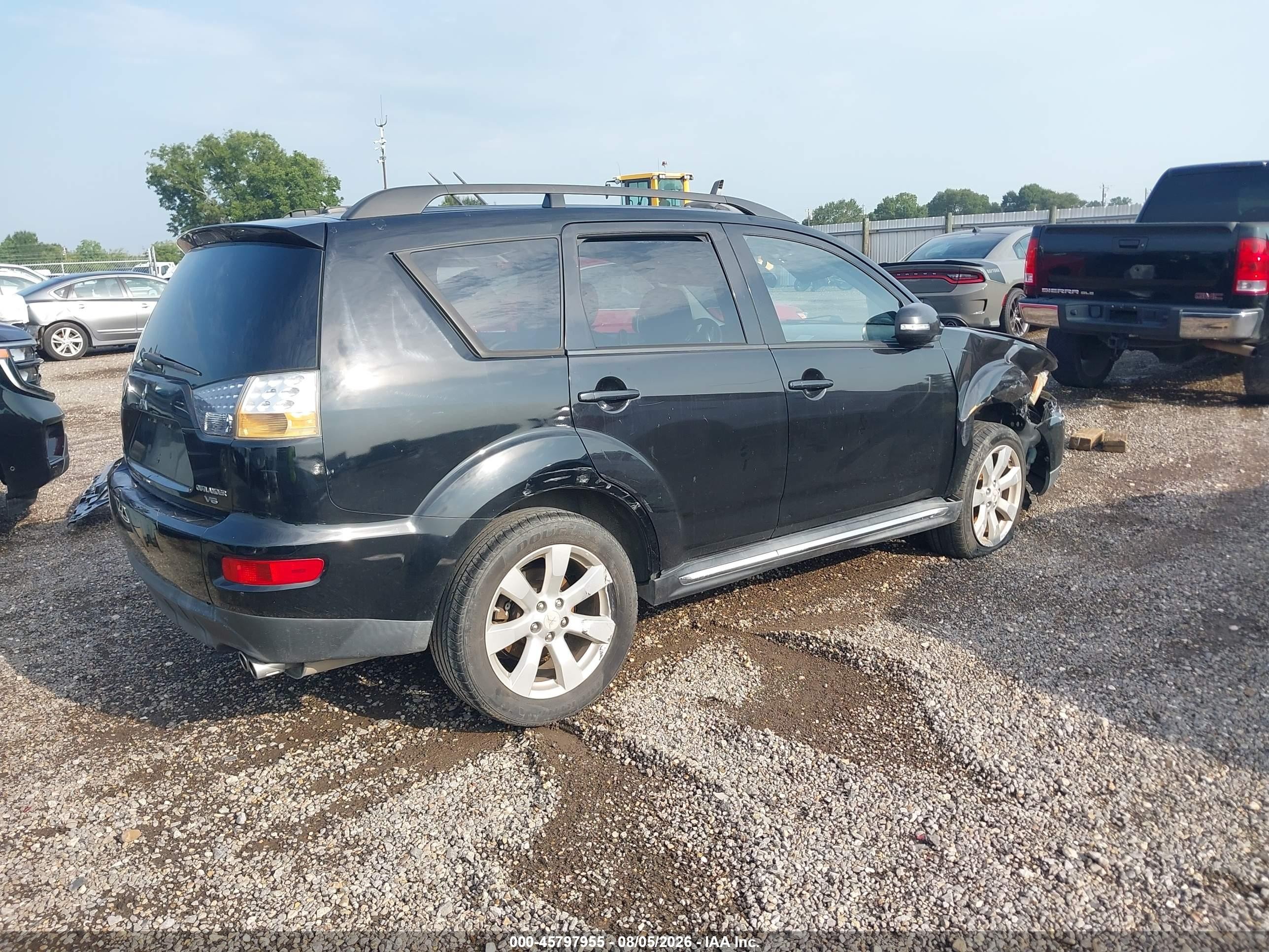 2010 Mitsubishi Outlander Xls Black vin: JA4JS4AX9AZ003679