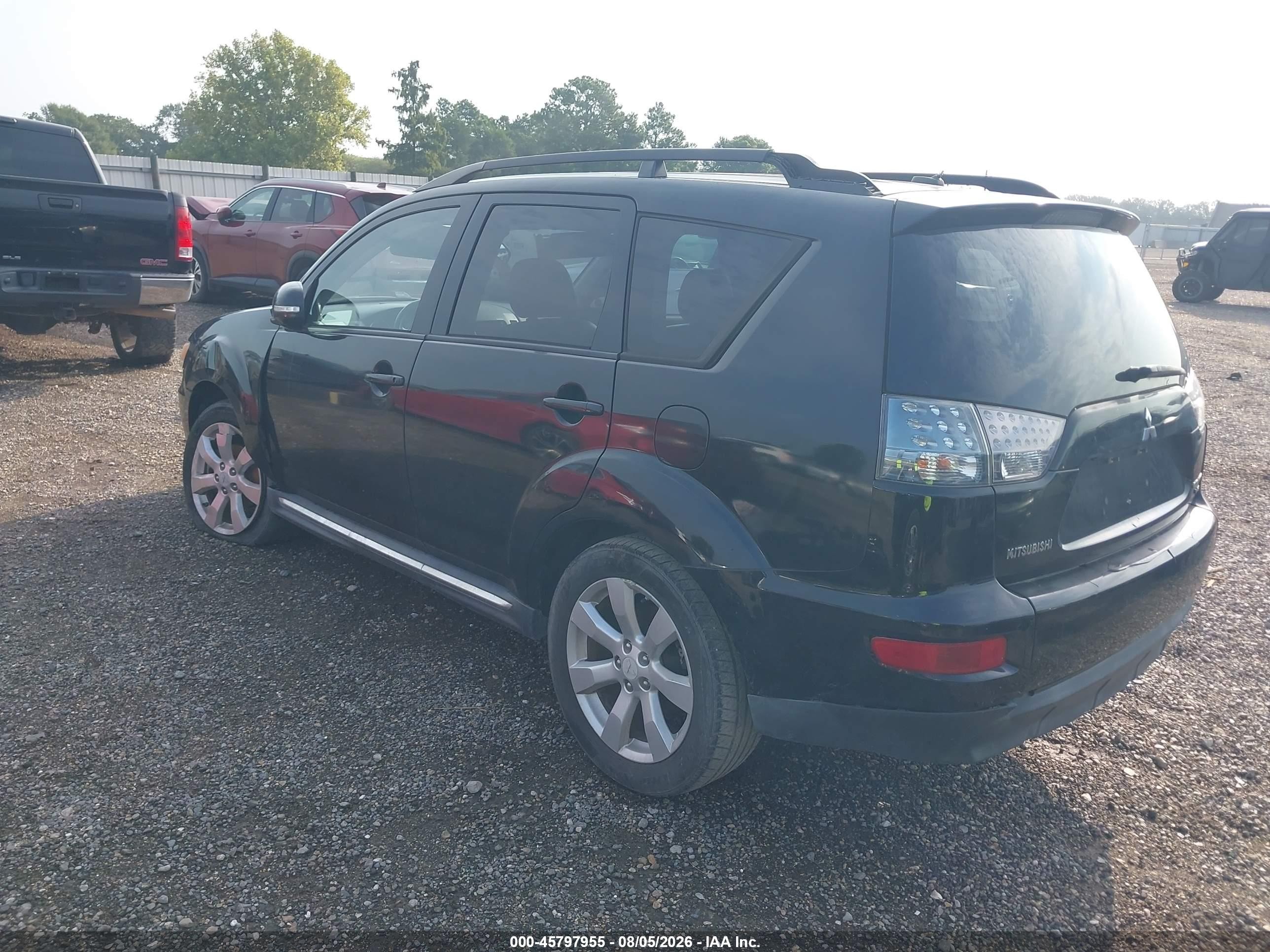 2010 Mitsubishi Outlander Xls Black vin: JA4JS4AX9AZ003679