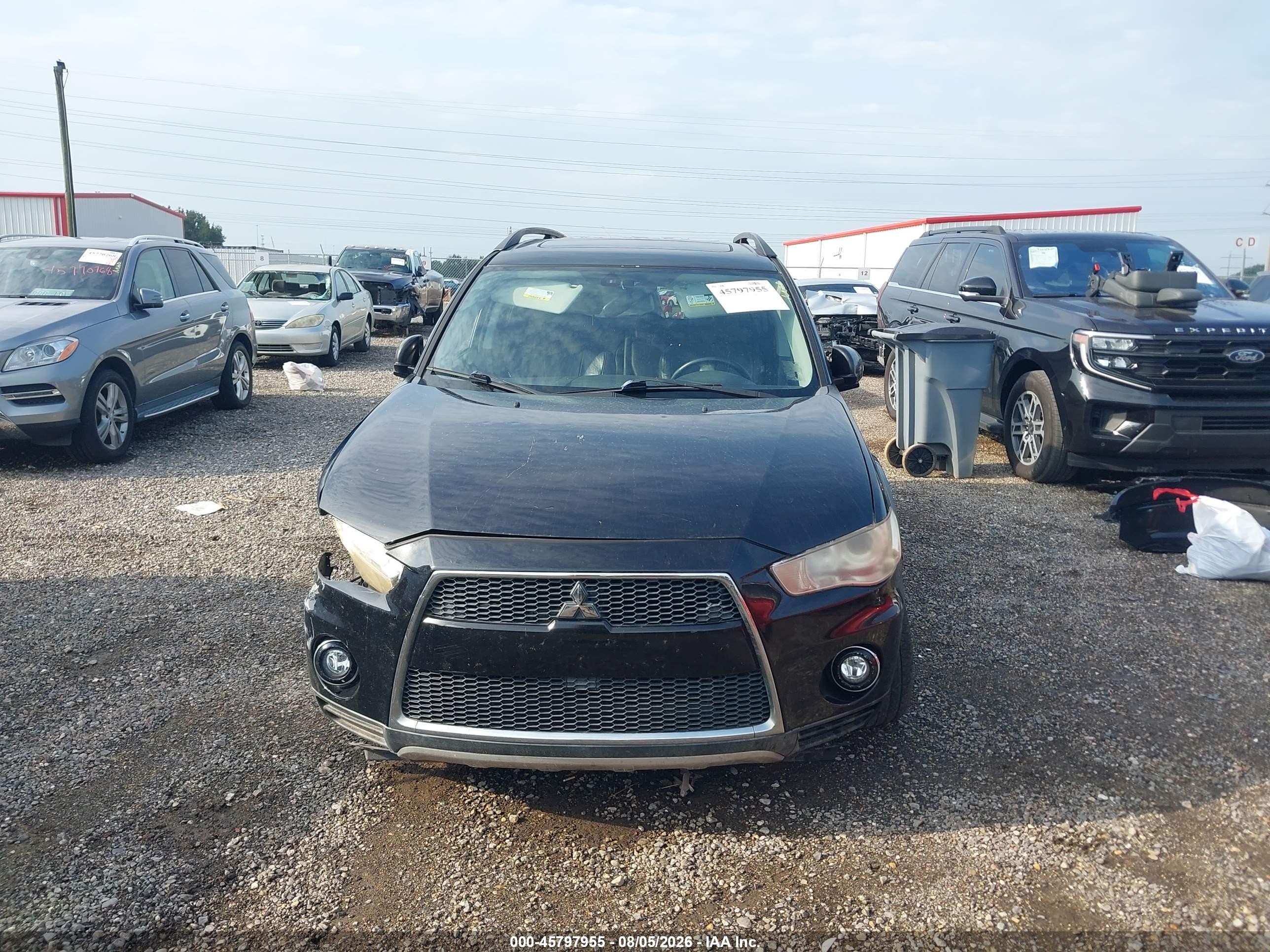 2010 Mitsubishi Outlander Xls Black vin: JA4JS4AX9AZ003679