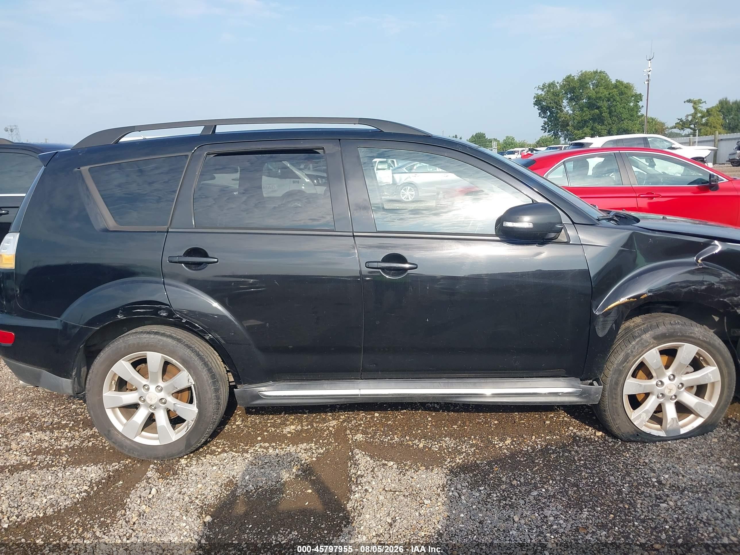 2010 Mitsubishi Outlander Xls Black vin: JA4JS4AX9AZ003679