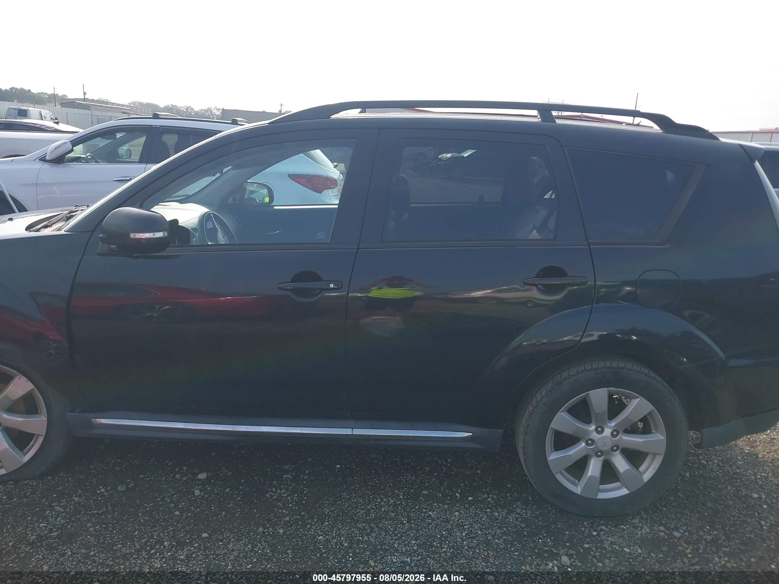 2010 Mitsubishi Outlander Xls Black vin: JA4JS4AX9AZ003679